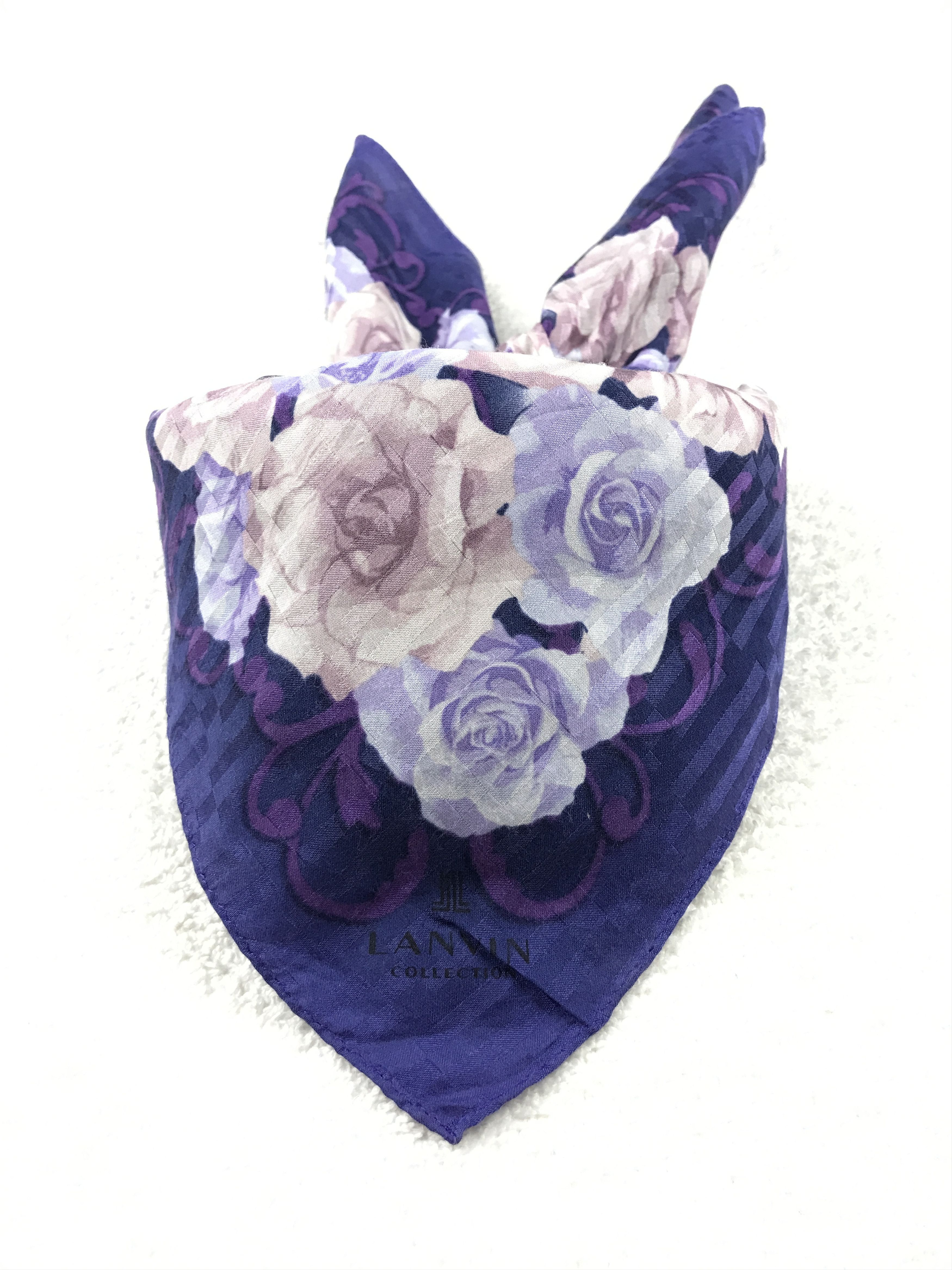Designer × Lanvin × Vintage Vintage Lanvin Bandana Neckerchief Handkerchief Size ONE SIZE - 3 Thumbnail