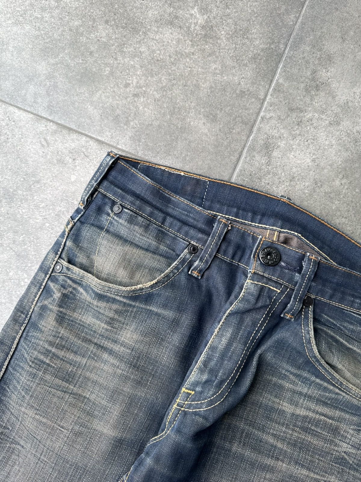 Levi's Vintage Levi’s Mud Washed Denim Jeans Y2K Avantgarde Japan Size US 28 / EU 44 - 8 Thumbnail