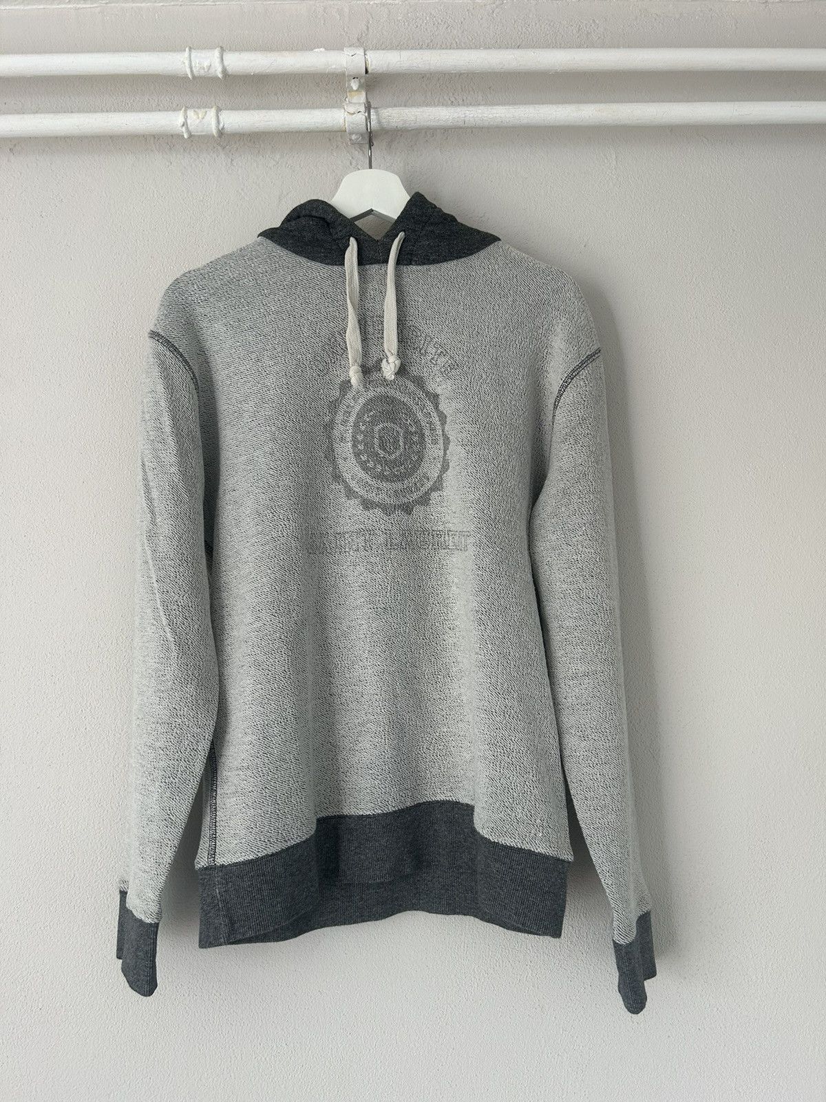 image of Saint Laurent Paris ‘Saint Laurent Universite’ Inside Out Hoodie in Grey, Men's (Size XL)