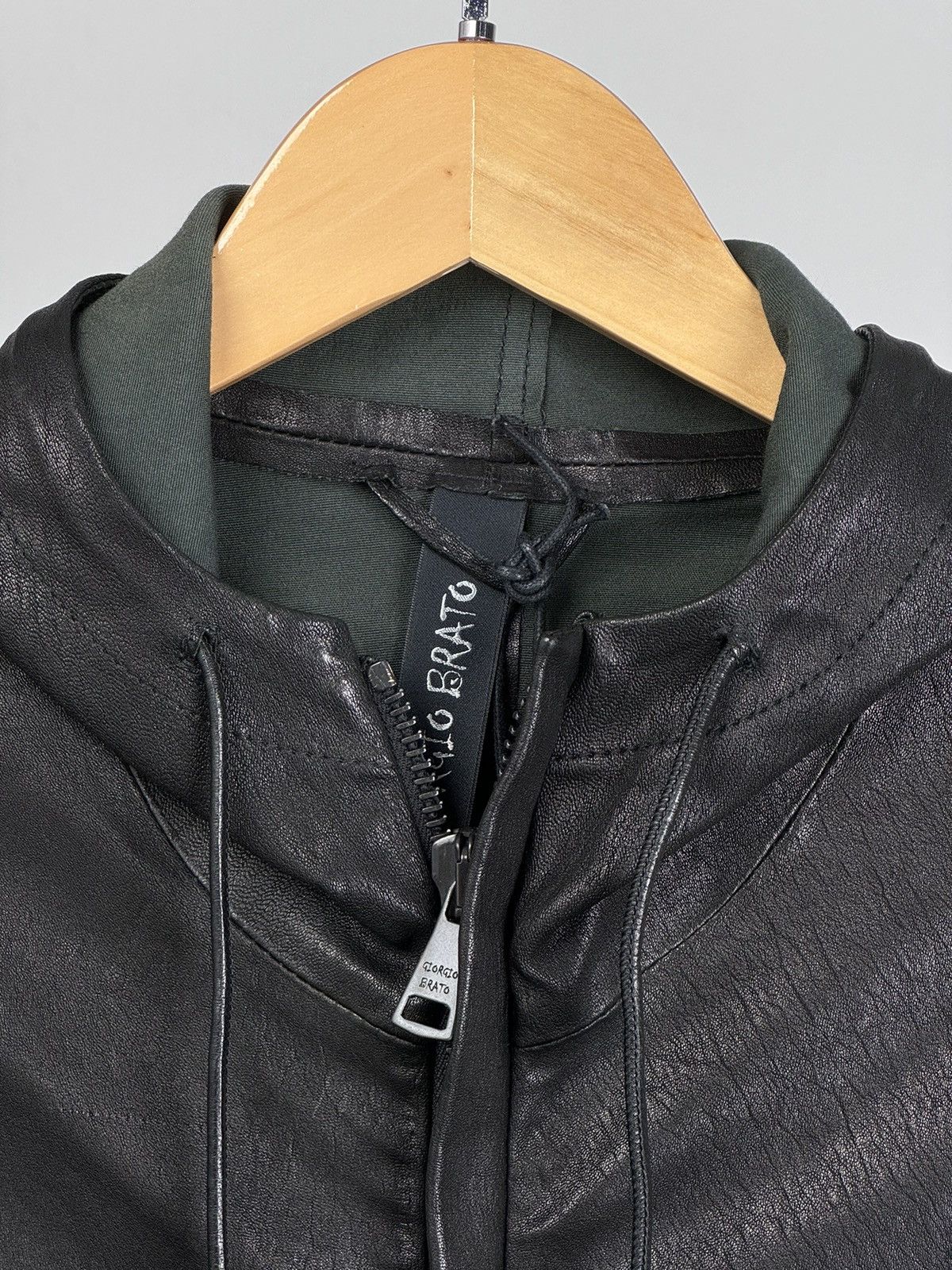 Giorgio Brato Leather zip up jacket Size US S / EU 44-46 / 1 - 3 Thumbnail