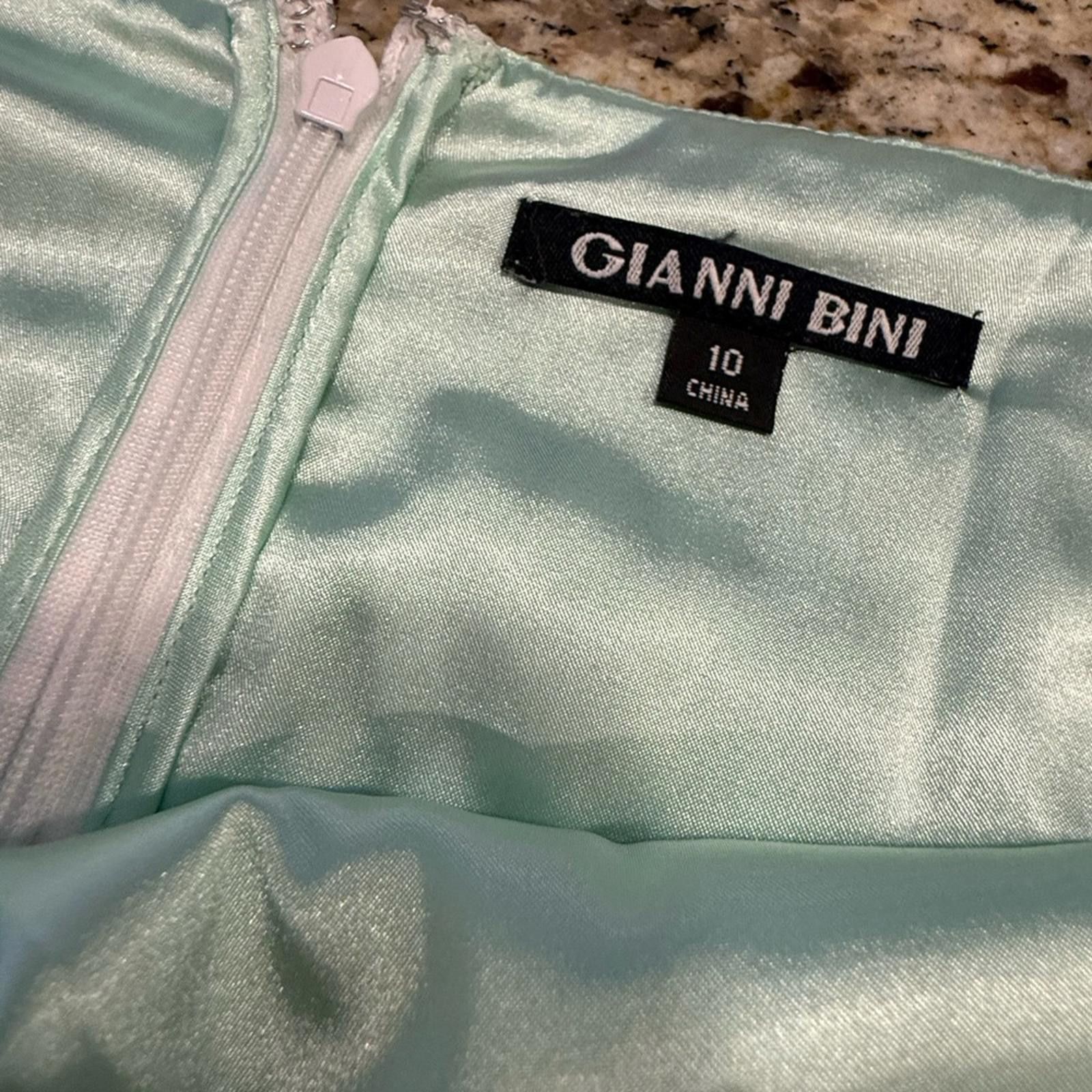 Other Gianni Bini mint green & white lace overlay mini skirt SZ 10 Size 32" / US 10 / IT 46 - 5 Thumbnail