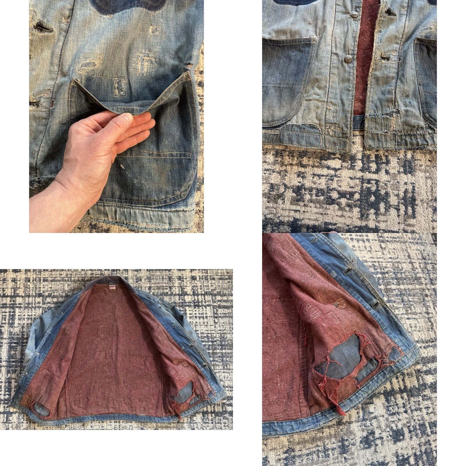 Vintage VINTAGE Penney’s Big Mac Denim Chore Jacket XL Blue 1950s USA Lined Men Size US XL / EU 56 / 4 - 9 Thumbnail