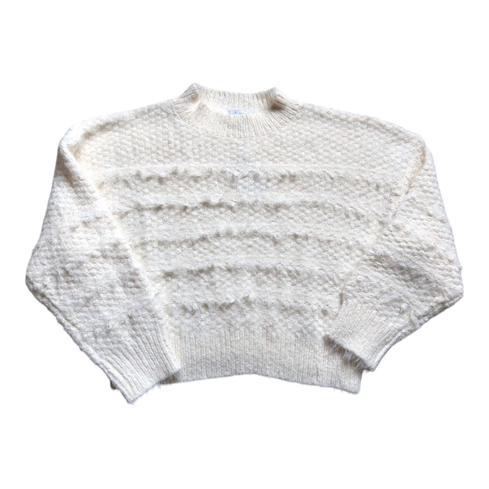 Area NWT Women's Area Star Leila Sweater, Ivory, Small Size S / US 4 / IT 40 - 2 Thumbnail