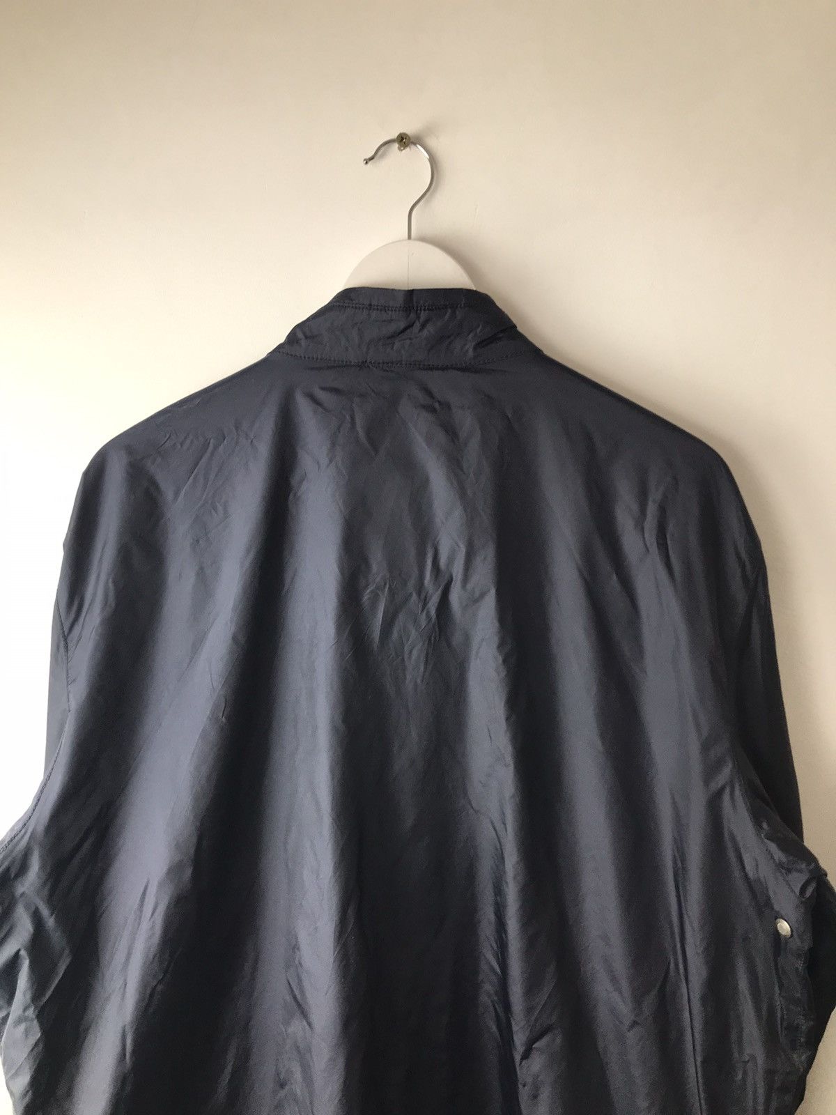 Z Zegna Zegna Nylon Shimmer Navy Blue Zip Up Windbreaker Jacket Size US L / EU 52-54 / 3 - 9 Thumbnail
