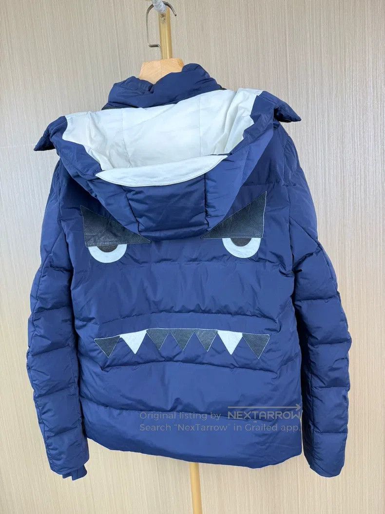 Fendi Fendi Hooded Patch Leather Puffer Jacket Size US M / EU 48-50 / 2 - 2 Thumbnail