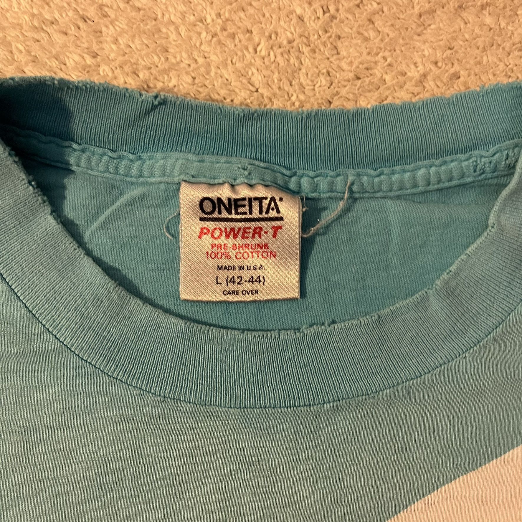 Vintage VTG 90s Cascade Whale Single Stitched Tie Dye Distressed Tee Size US L / EU 52-54 / 3 - 5 Thumbnail