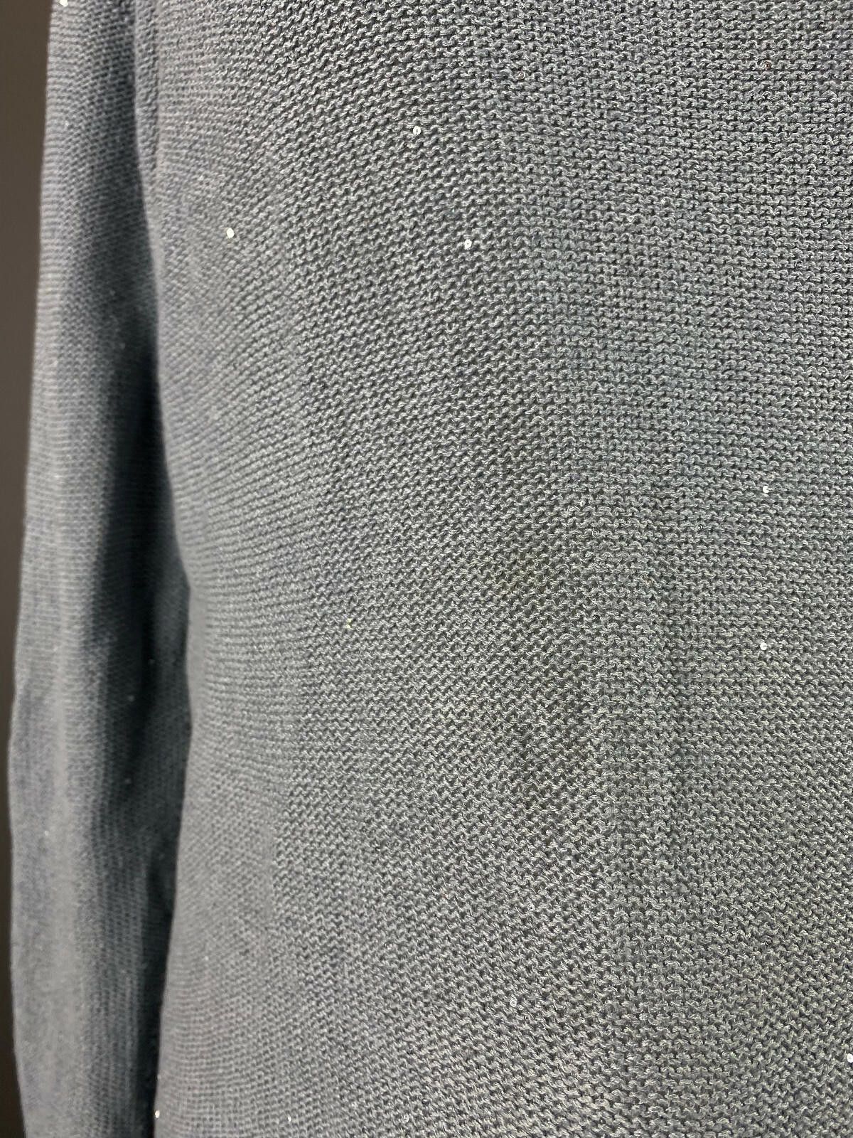 Designer Ladies Fabiana Filippi Blue Linen Knited Sweater Size 46/L Size M / US 6-8 / IT 42-44 - 3 Thumbnail