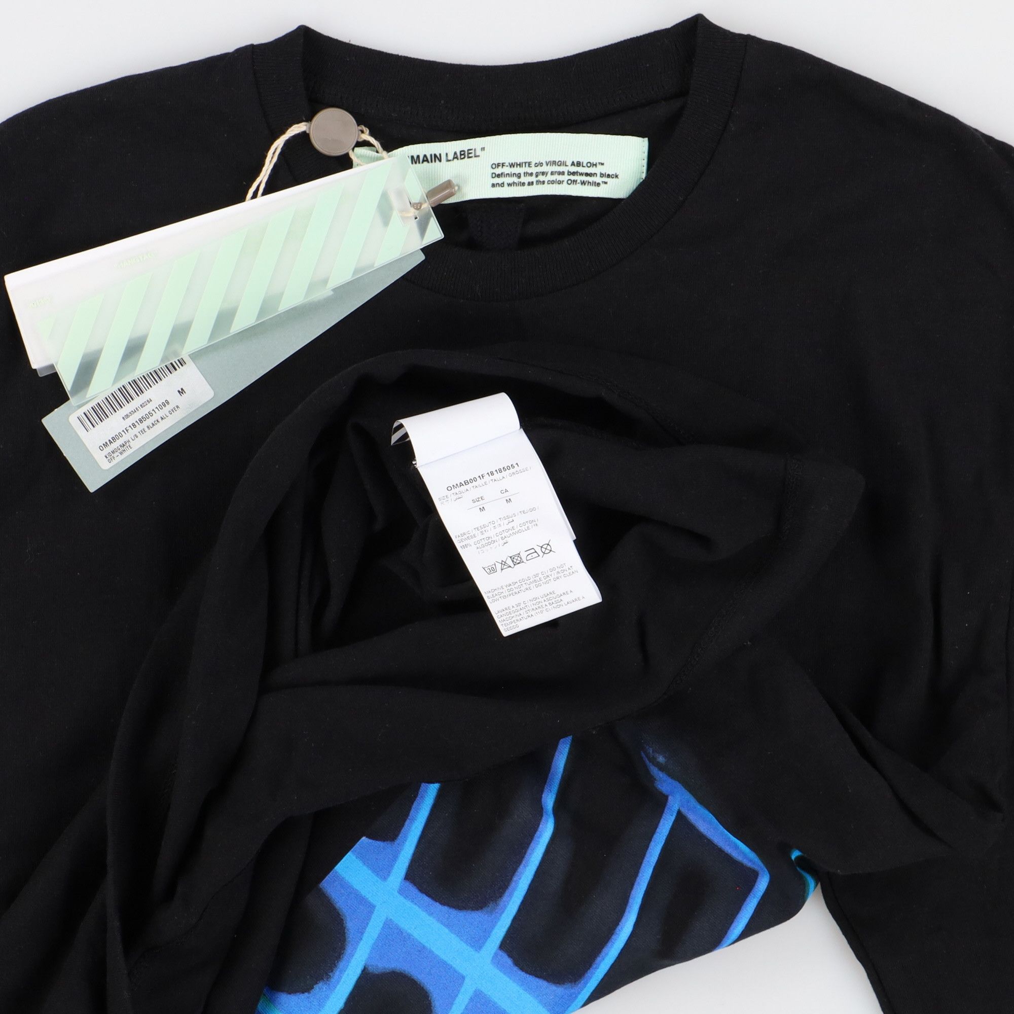 Off-White Black Kidmograph Logo T-Shirt Size US M / EU 48-50 / 2 - 6 Thumbnail