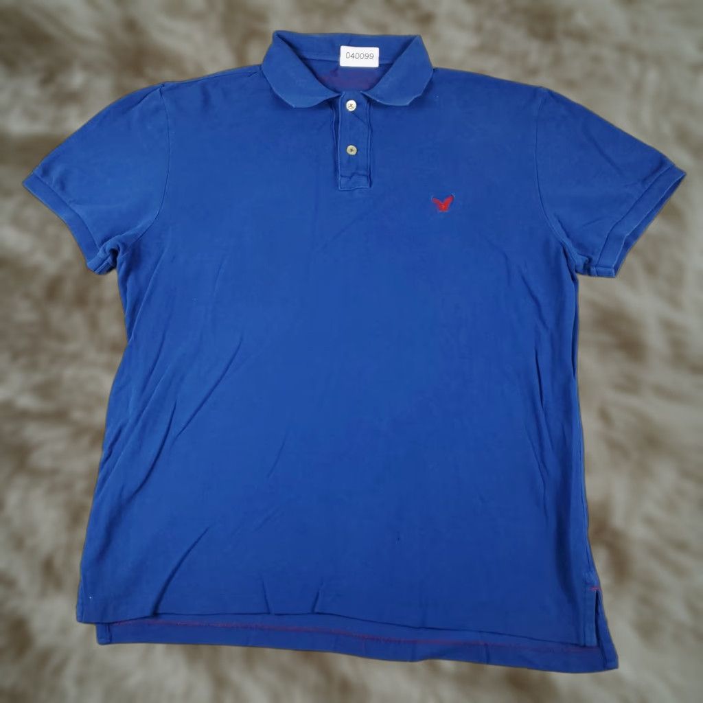 American Eagle Outfitters American Eagle Outfitters Polo Shirt Mens Large Blue Casual Short Sleeve Adult Size US L / EU 52-54 / 3 - 1 Thumbnail