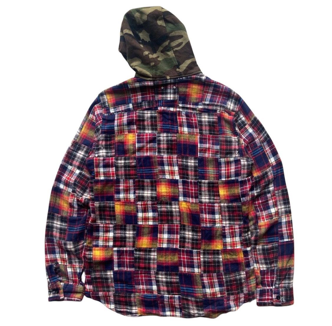 Sophnet. Japanese brand - Sophnet patchwork flannel shirt hood Size US L / EU 52-54 / 3 - 2 Thumbnail