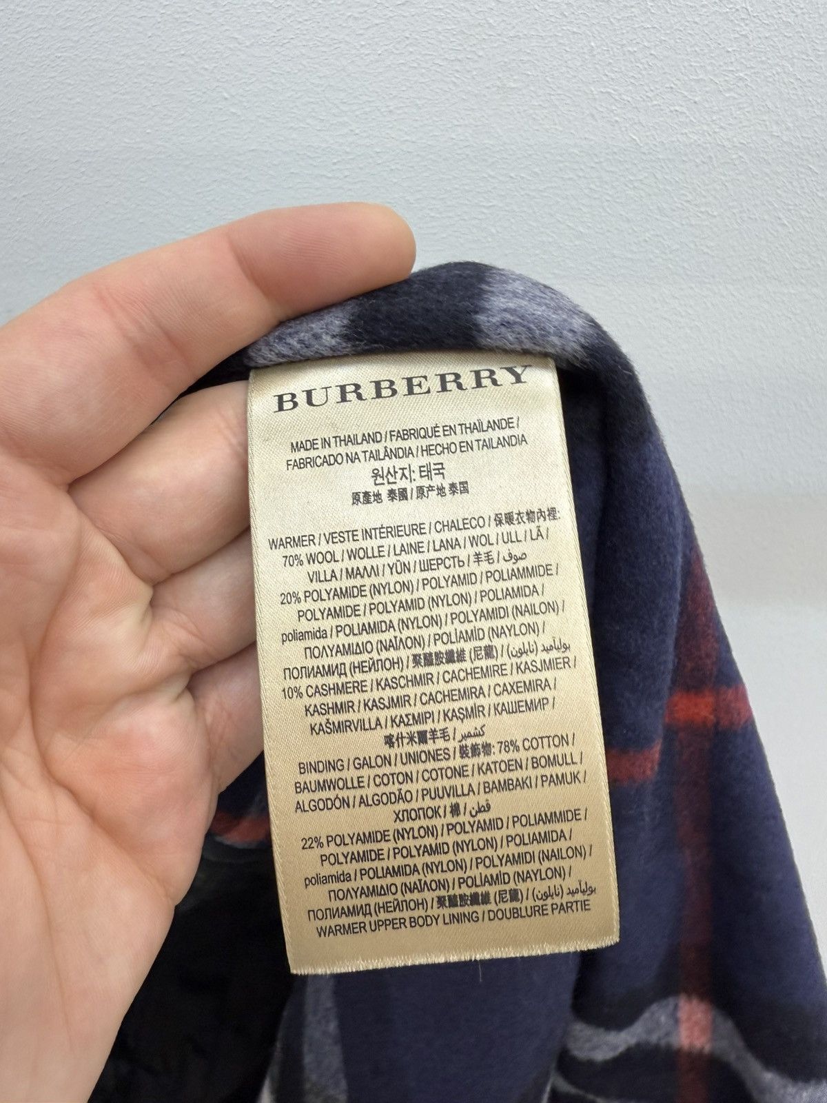 Burberry Burberry Nova Check Wool Lining Vest Size US M / EU 48-50 / 2 - 4 Thumbnail