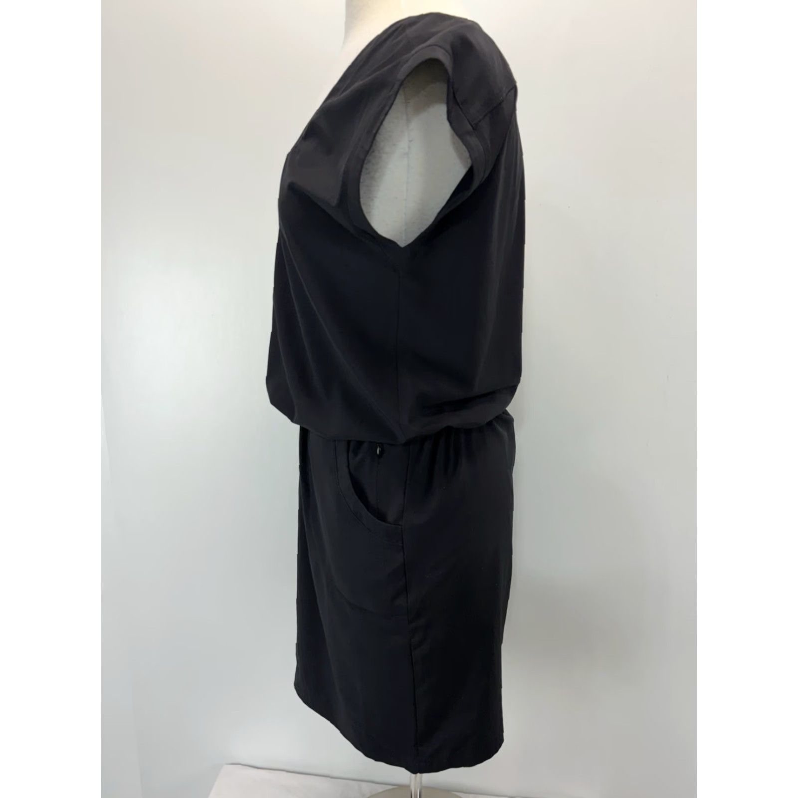 Prana prAna Norma Activewear Dress Womens Small Black Travel Hiking Comfort Pockets Size S / US 4 / IT 40 - 2 Thumbnail