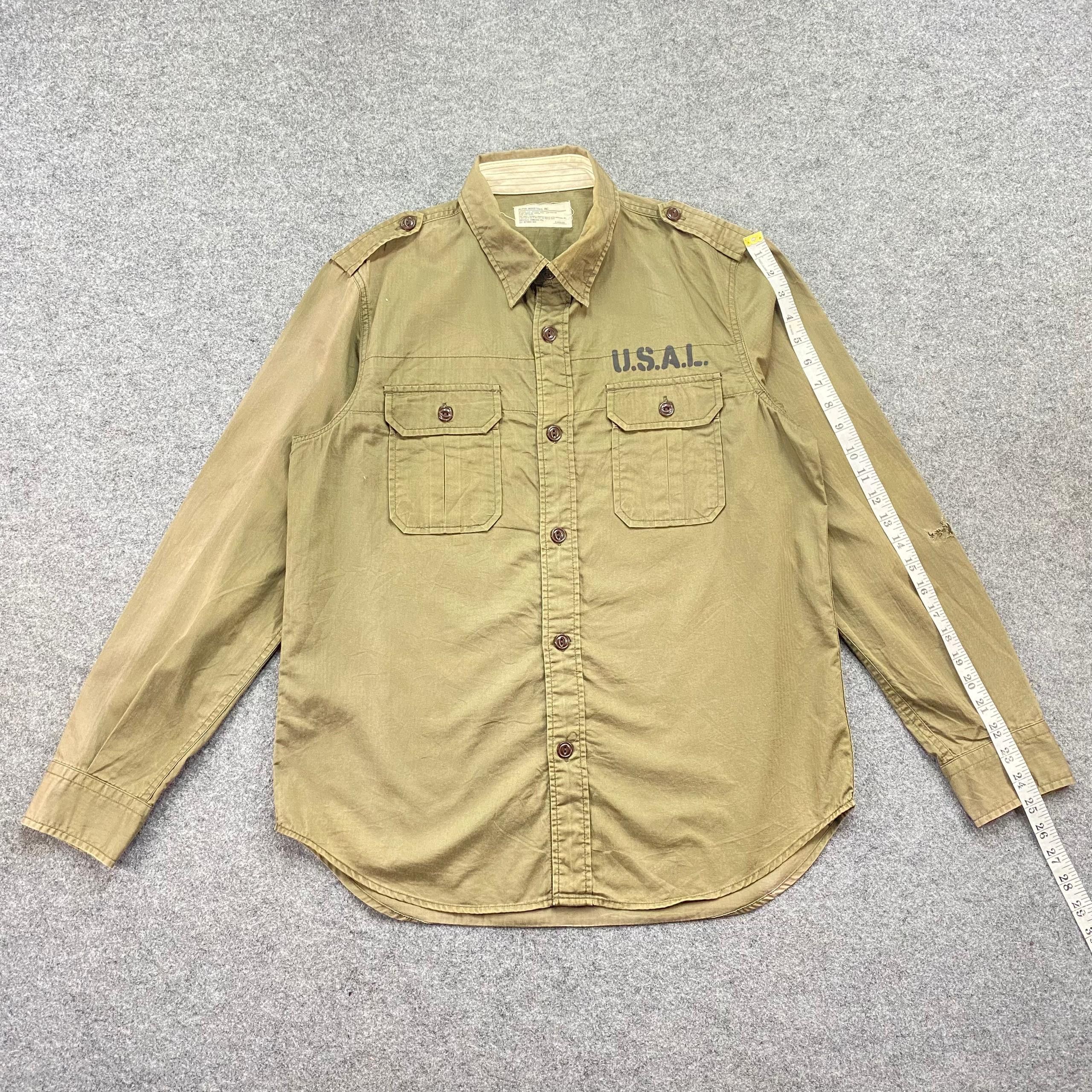 Alpha Industries Vintage Alpha Industry Millitary Army Jacket Size US L / EU 52-54 / 3 - 4 Thumbnail