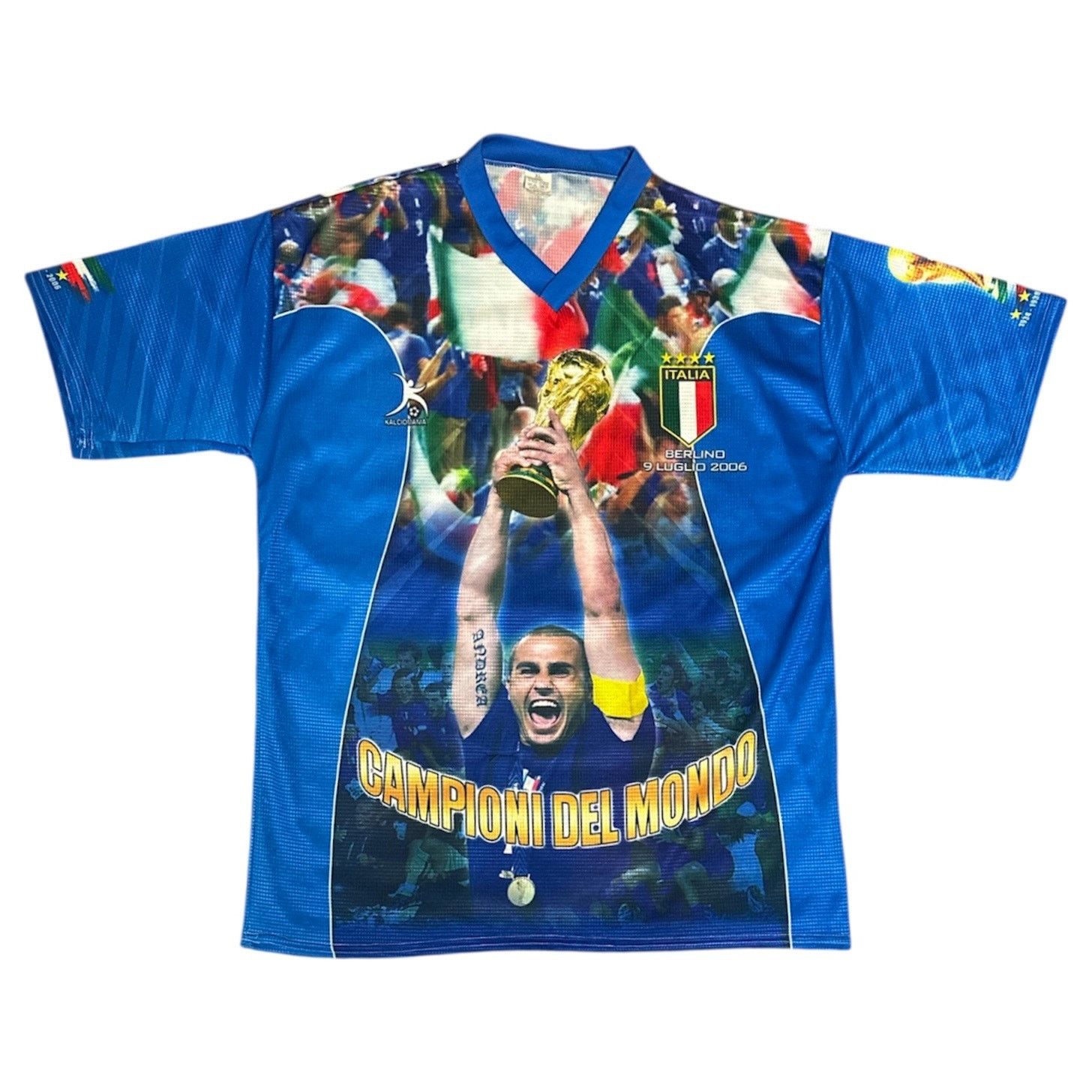 Vintage Vintage 2006 Italy World Cup Champions AOP Soccer Jersey Size US XL / EU 56 / 4 - 1 Thumbnail