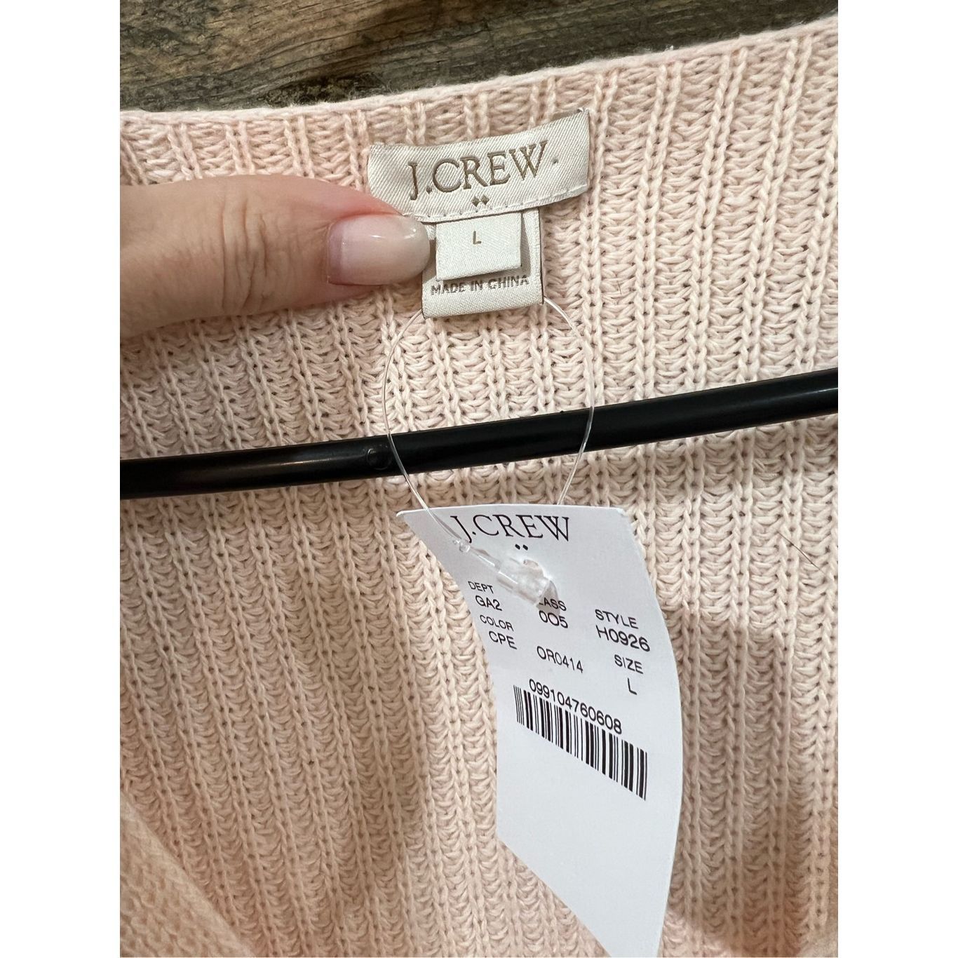 J.Crew J.Crew NWT Oversized V-neck sweater light pink size L Size L / US 10 / IT 46 - 3 Thumbnail