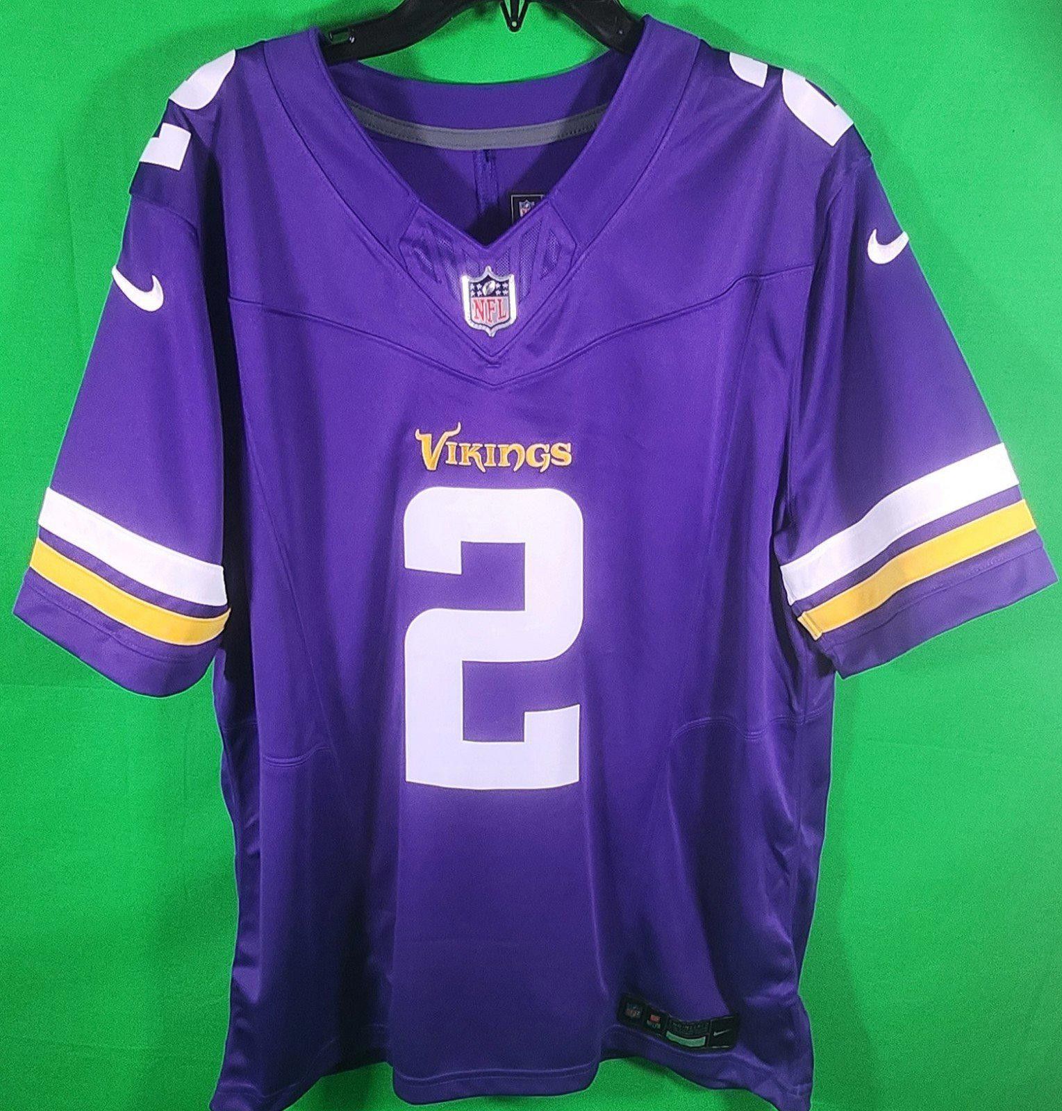 Designer Minnesota Vikings Justin Jefferson #2 Jersey - Men's Purple Size US L / EU 52-54 / 3 - 4 Thumbnail