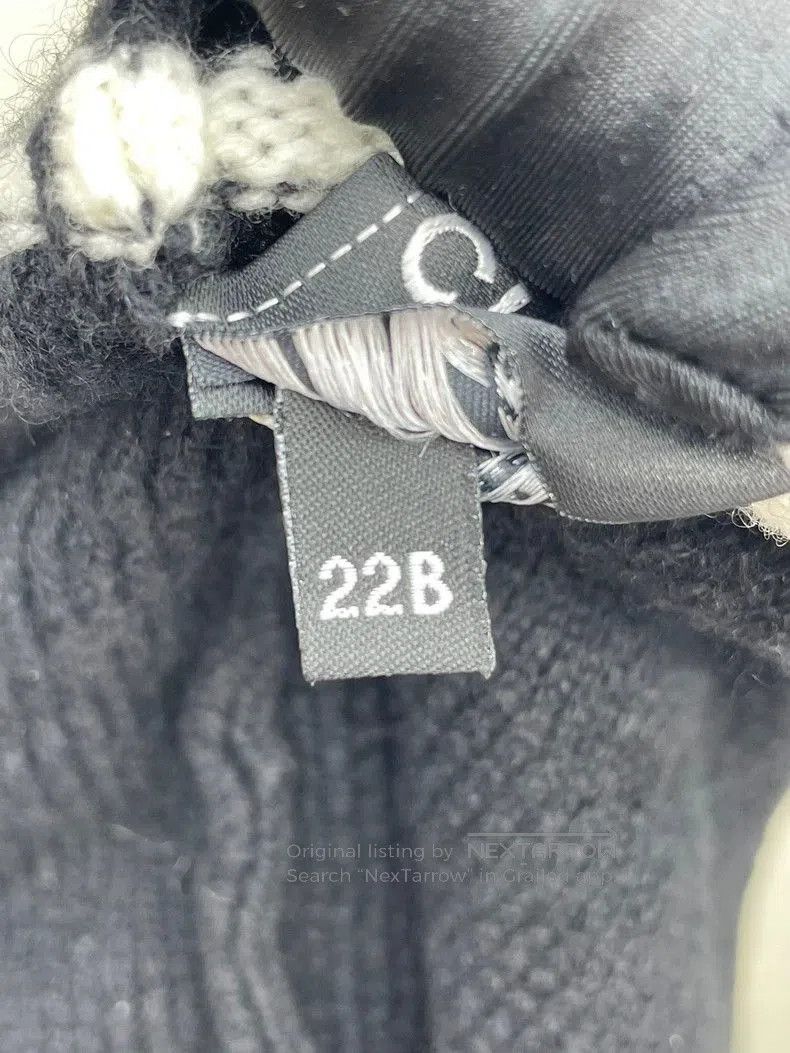 Chanel CHANEL 22B Black and White Knit Beanie. Size ONE SIZE - 4 Thumbnail
