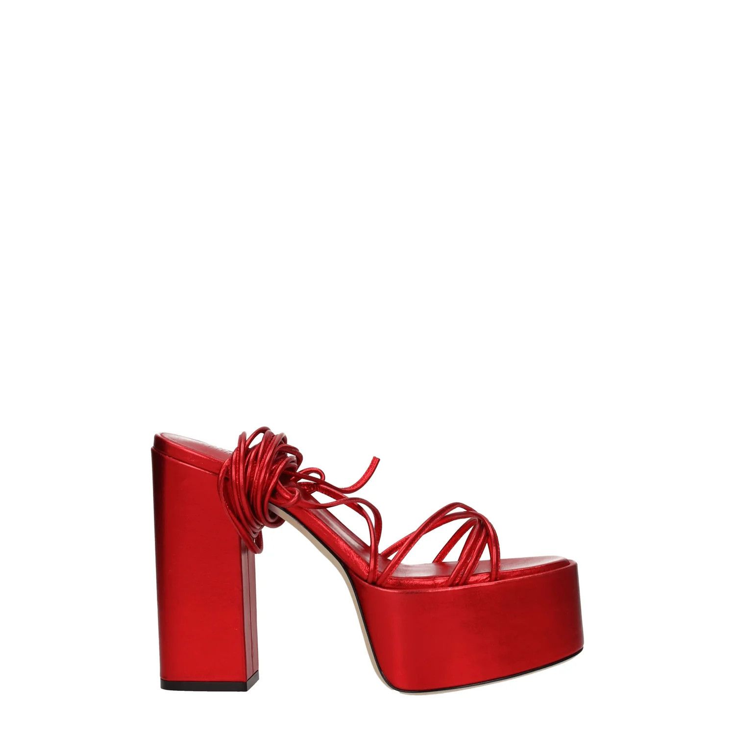 ob1o1e1124 Leather Sandals in Red