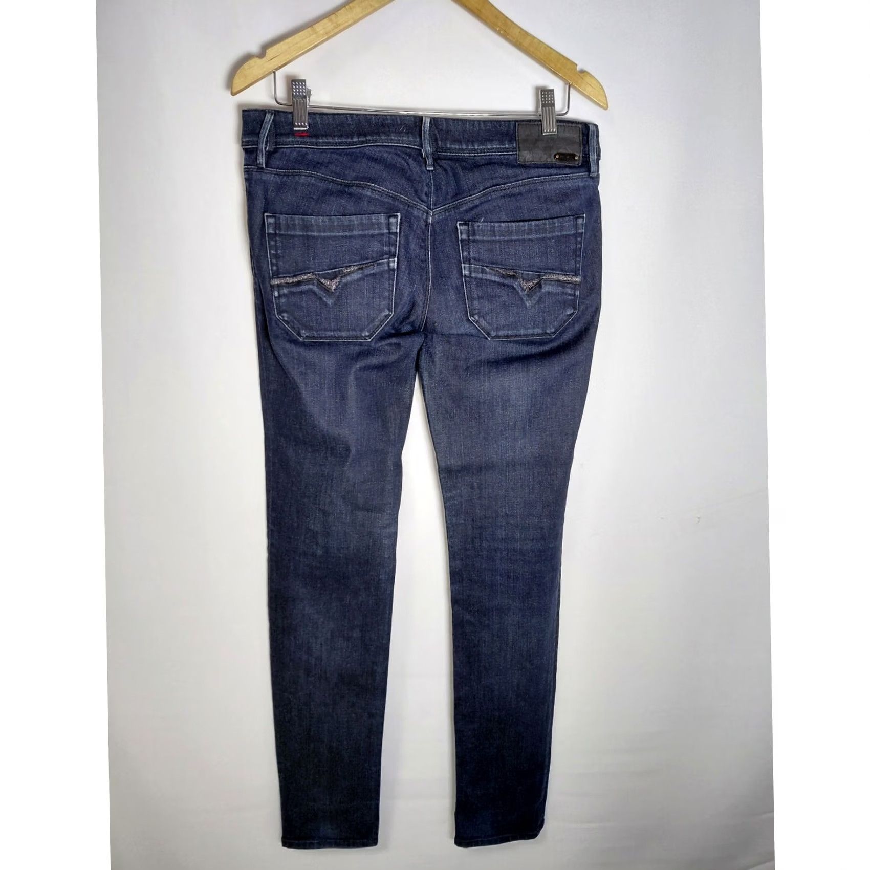 Diesel Diesel NEVY Made in Italy Jeans Blue Solid Denim Slim Men Size 31 Inseam 34 Size US 31 - 2 Thumbnail