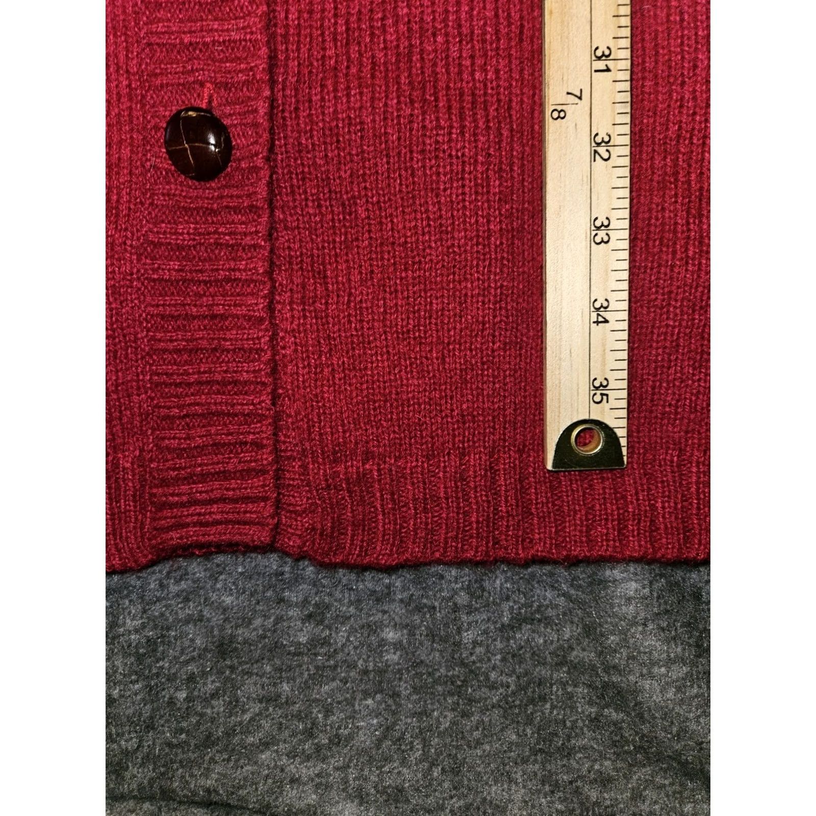 Orvis Orvis Cardigan Long Duster Women M 100% Wool Button Red Size M / US 6-8 / IT 42-44 - 6 Thumbnail