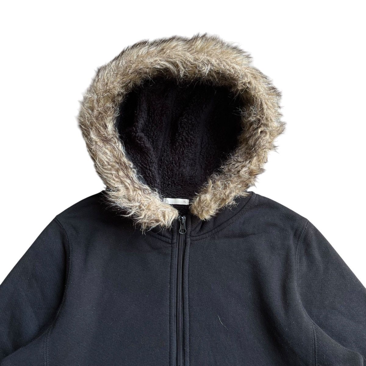 Japanese Brand Y2k Raccon Fur Blank Hoodie Size US M / EU 48-50 / 2 - 3 Thumbnail