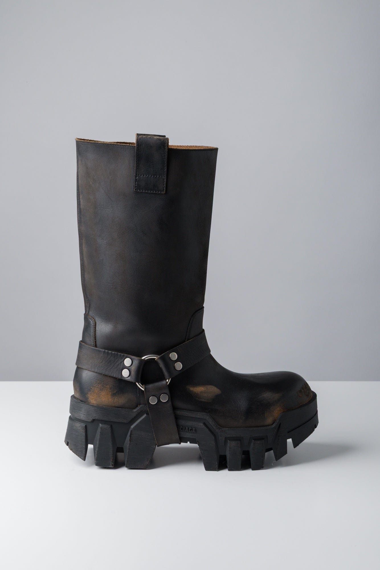 Balenciaga Balenciaga Bulldozer Harness Leather Biker Boots # Size US 9 / EU 42 - 1 Thumbnail