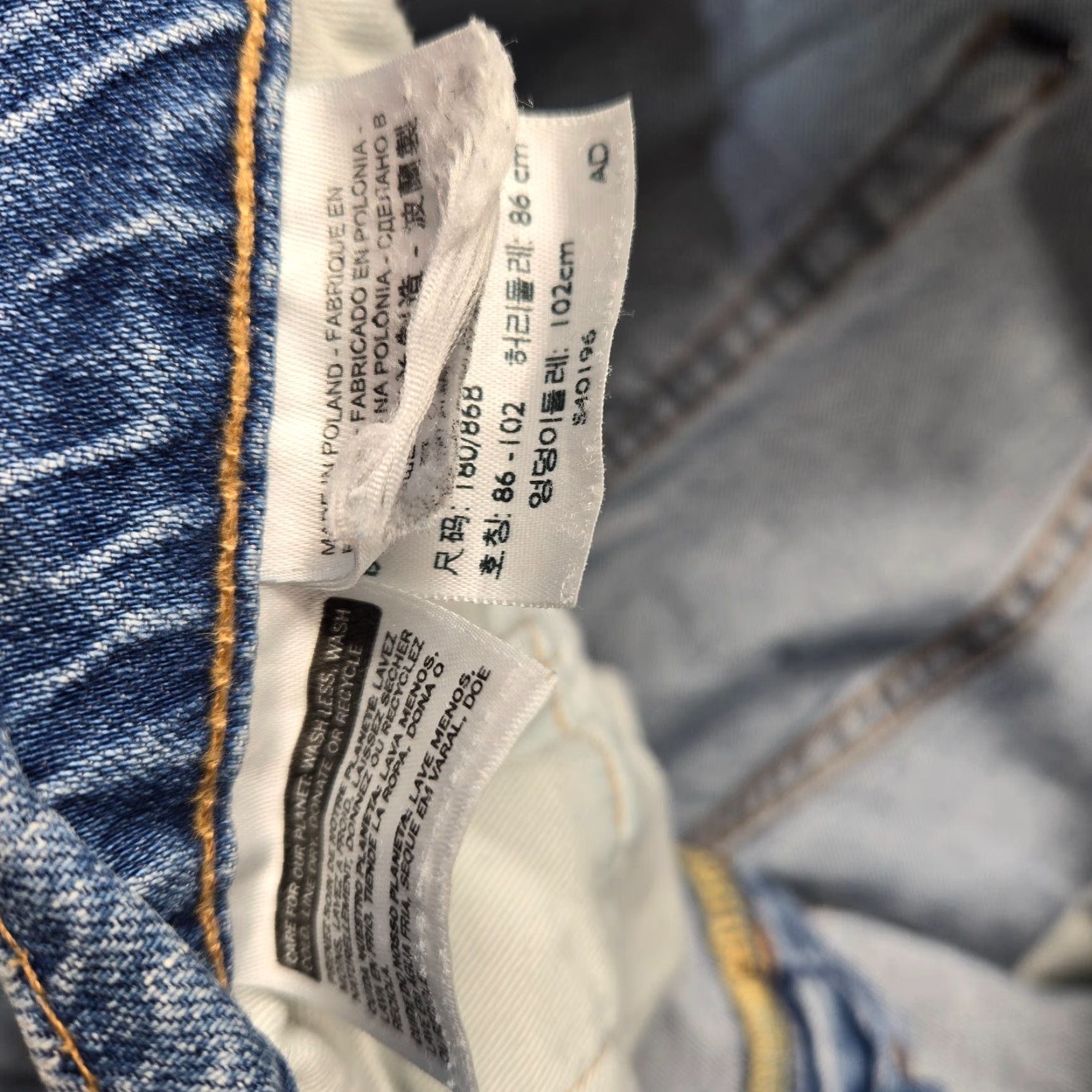 Levi's Levi’s 501 Jeans Denim Pants Men Adult Size 34 x 34 Blue Cotton Denim Straight 34 Inseam Mens Jeans Size US 34 / EU 50 - 5 Thumbnail