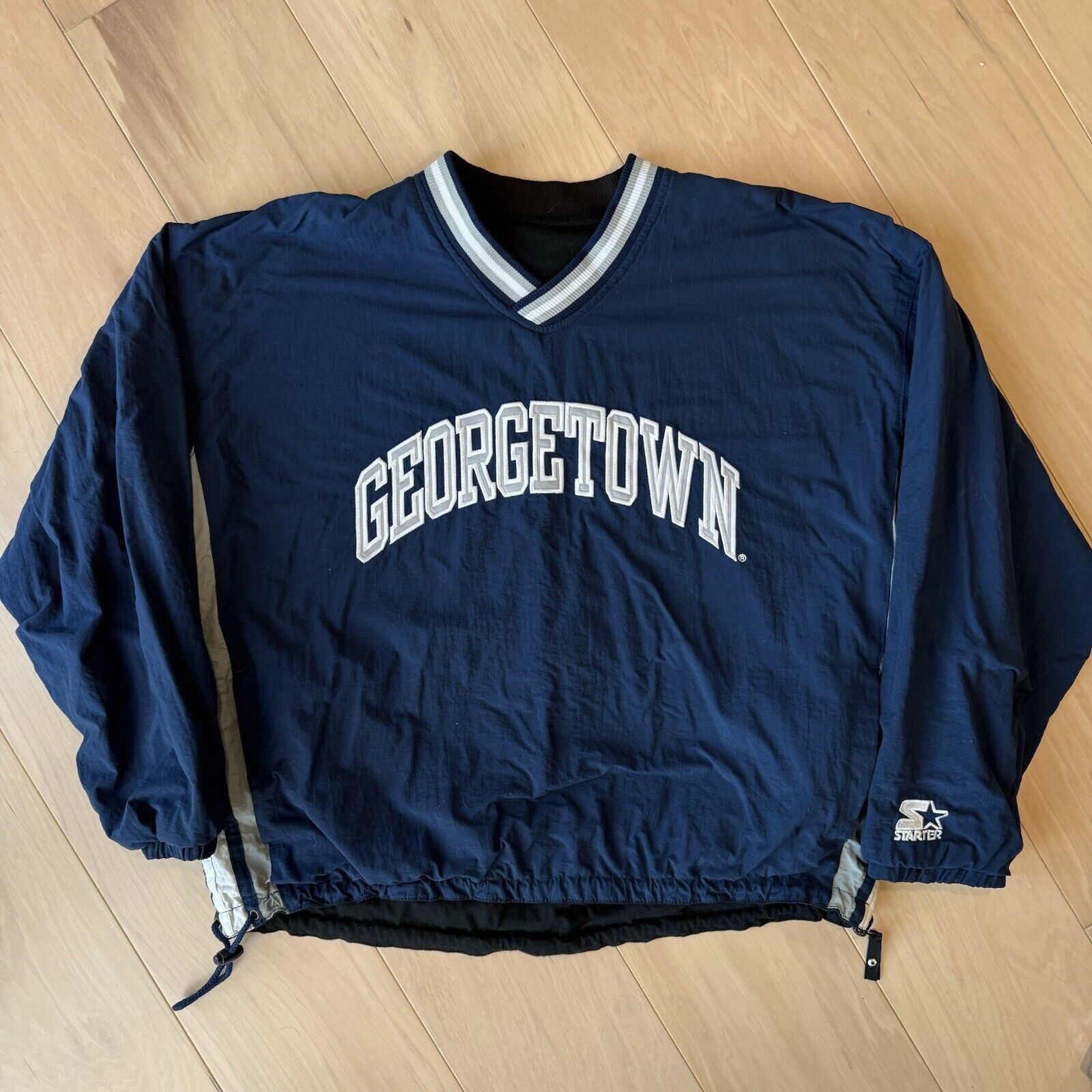 Starter × Vintage Vintage Georgetown Hoyas Sweatshirt L Blue Gray 90s Starter Size US L / EU 52-54 / 3 - 2 Thumbnail