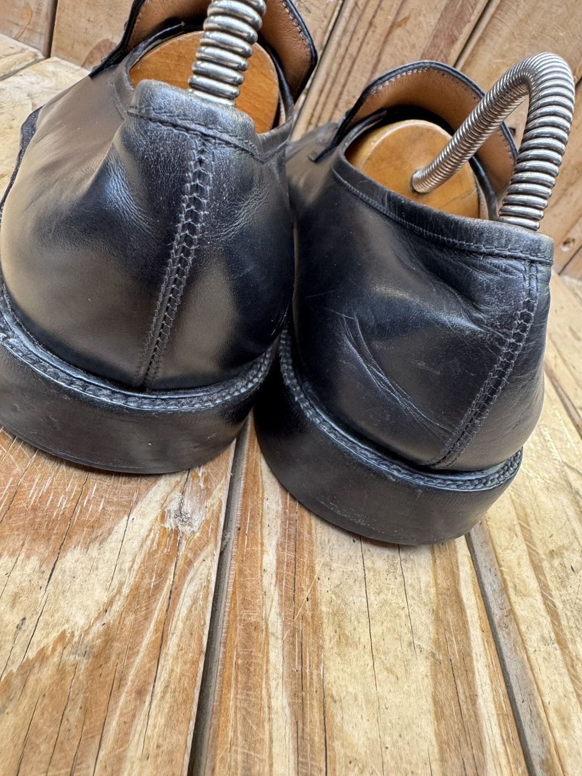 Salvatore Ferragamo Salvatore Ferragamo Black Men’s Leather Loafers Sz US 7.5 EE Size US 7.5 / EU 40-41 - 11 Thumbnail
