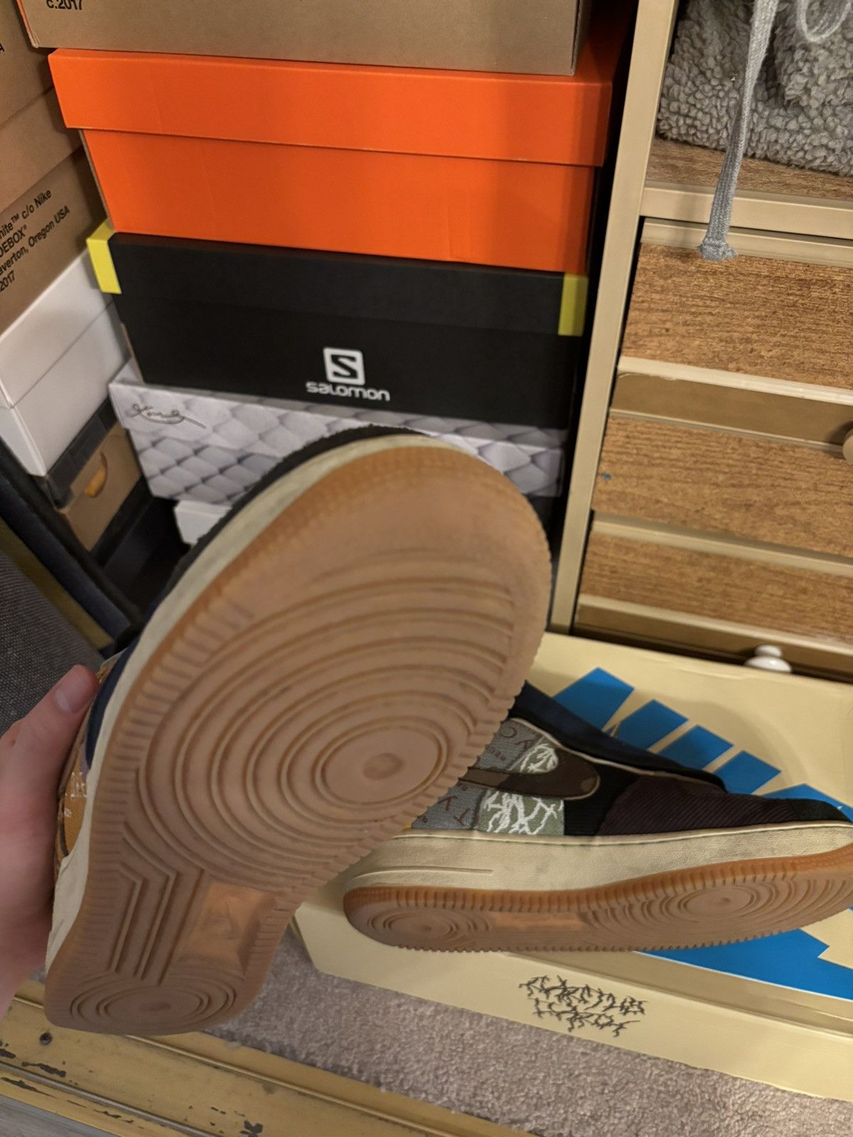 Nike × Travis Scott Travis Scott Cactus Jack Air Force 1 Size US 10.5 / EU 43-44 - 9 Thumbnail