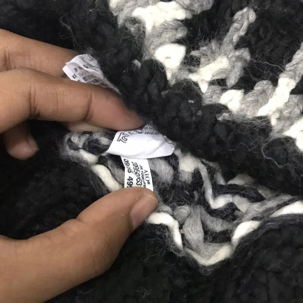 American Eagle Outfitters × Vintage American Eagle Outfitters Navajo Design Knit Beanie Hat Size ONE SIZE - 7 Thumbnail