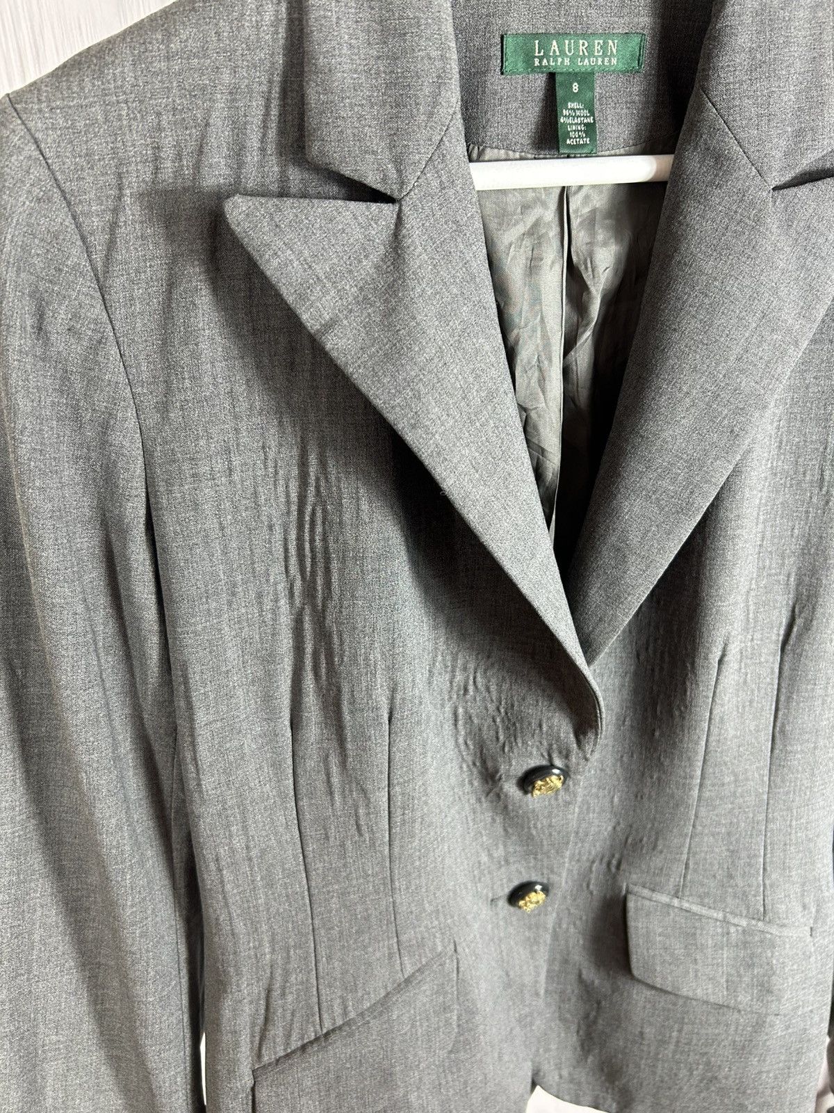 Lauren Ralph Lauren Lauren Ralph Lauren Wool BlazerJacket Horse Button Size 8 Size M / US 6-8 / IT 42-44 - 13 Thumbnail