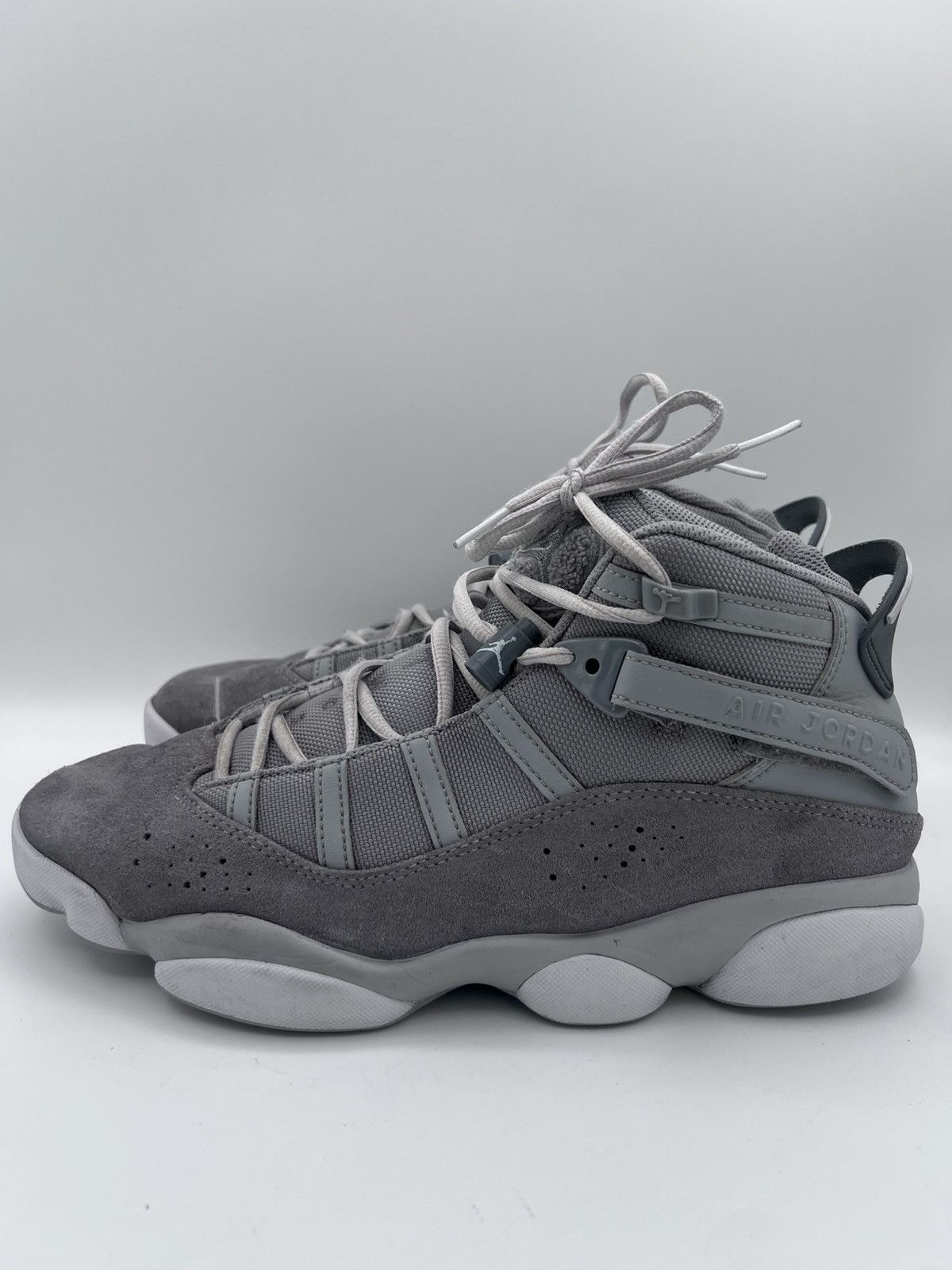 Jordan Brand Nike Jordan Mens 6 Rings Basketball Shoes Wolf Grey Sz 11 Size US 11 / EU 44 - 4 Thumbnail