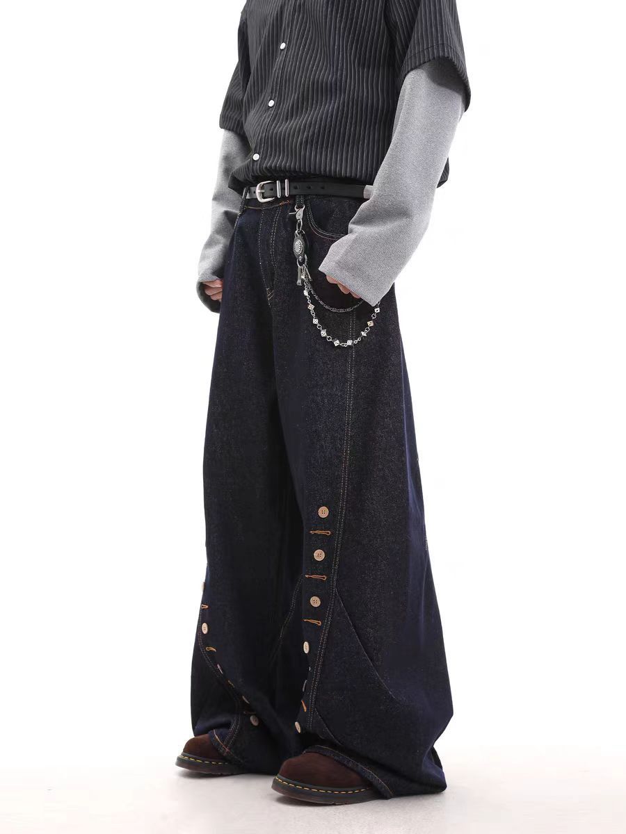 Jean Loose-fitting black button-fly jeans Size US 32 / EU 48 - 3 Thumbnail