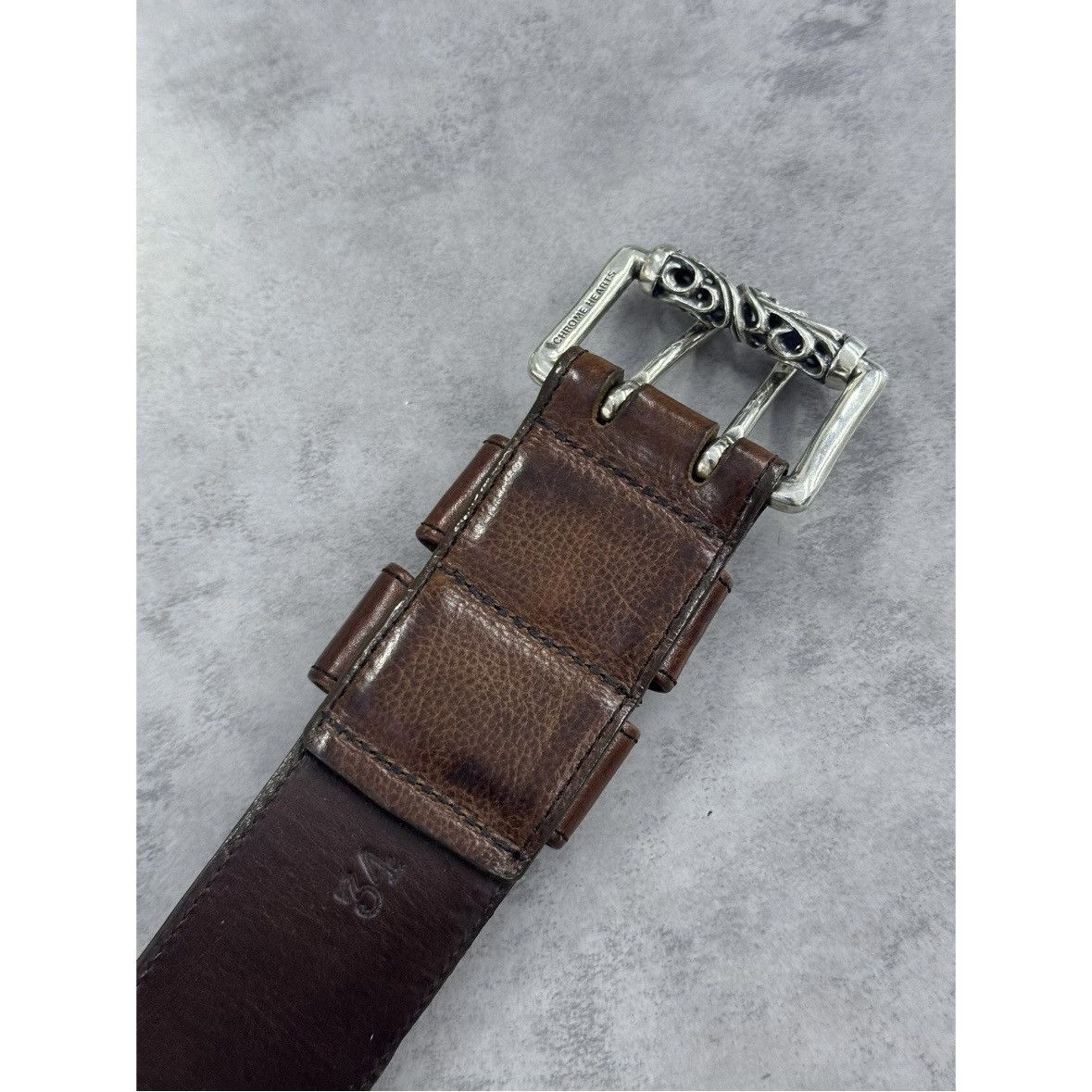 Chrome Hearts Chrome hearts leather belt Size 34 - 6 Thumbnail
