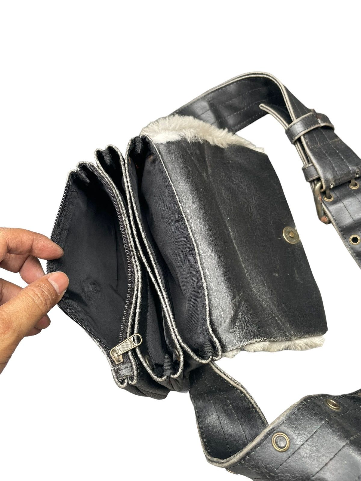 Leather × Vintage Vintage Oneway Waist Bag Size ONE SIZE - 7 Thumbnail