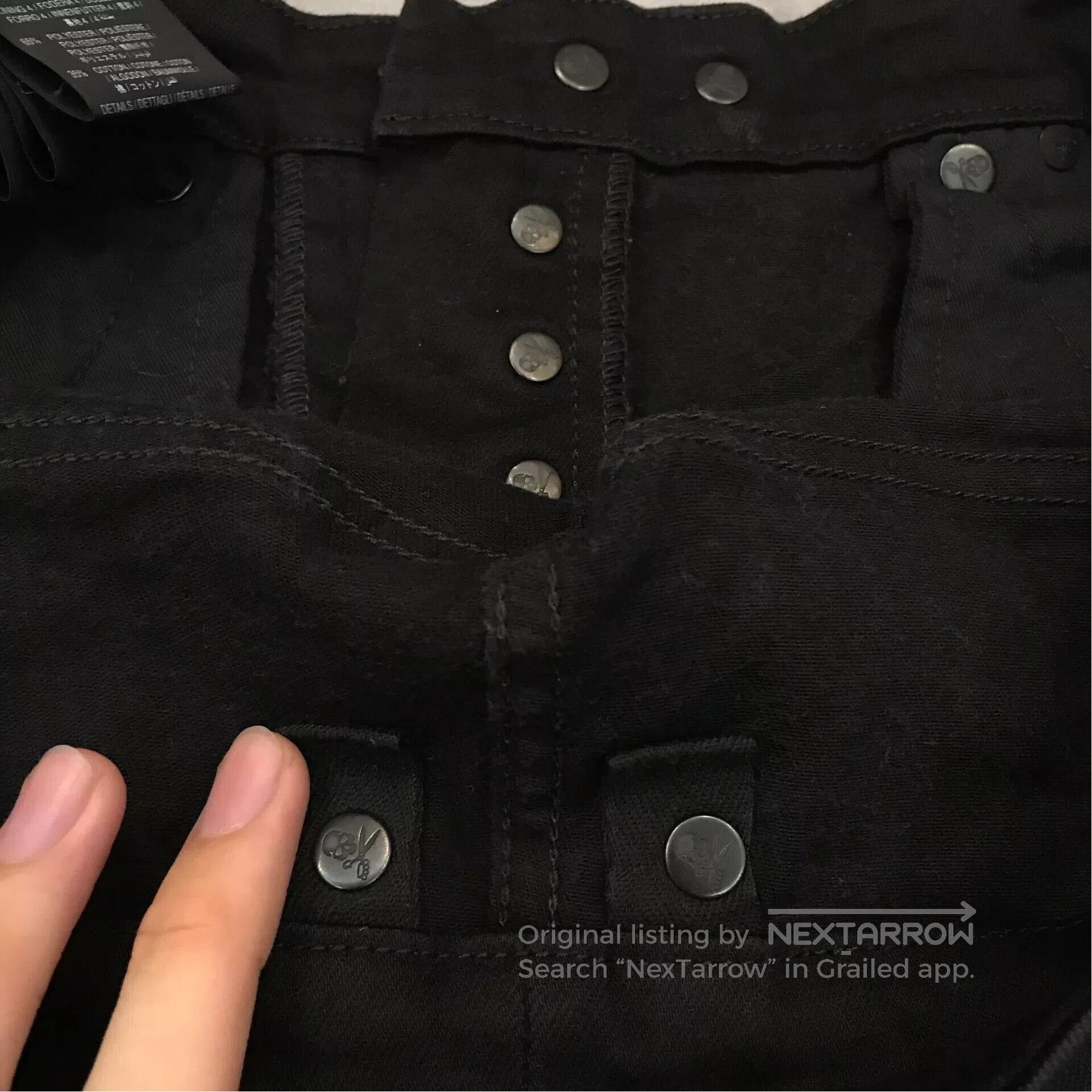 Ben Taverniti Unravel Project black skinny jeans with detailing. Size US 30 / EU 46 - 8 Thumbnail