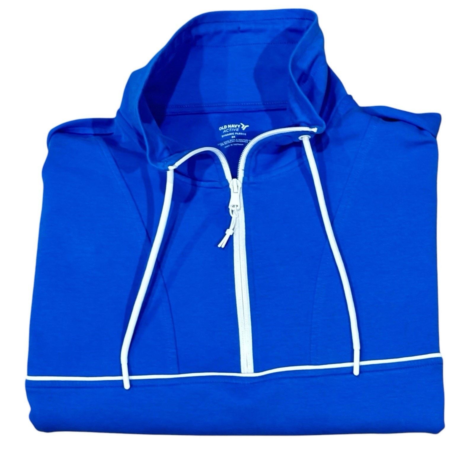 Old Navy Old Navy Active Dynamic Fleece 2X Half Zip Blue Sweatshirt Size XXL / US 16-18 / IT 52-54 - 3 Thumbnail
