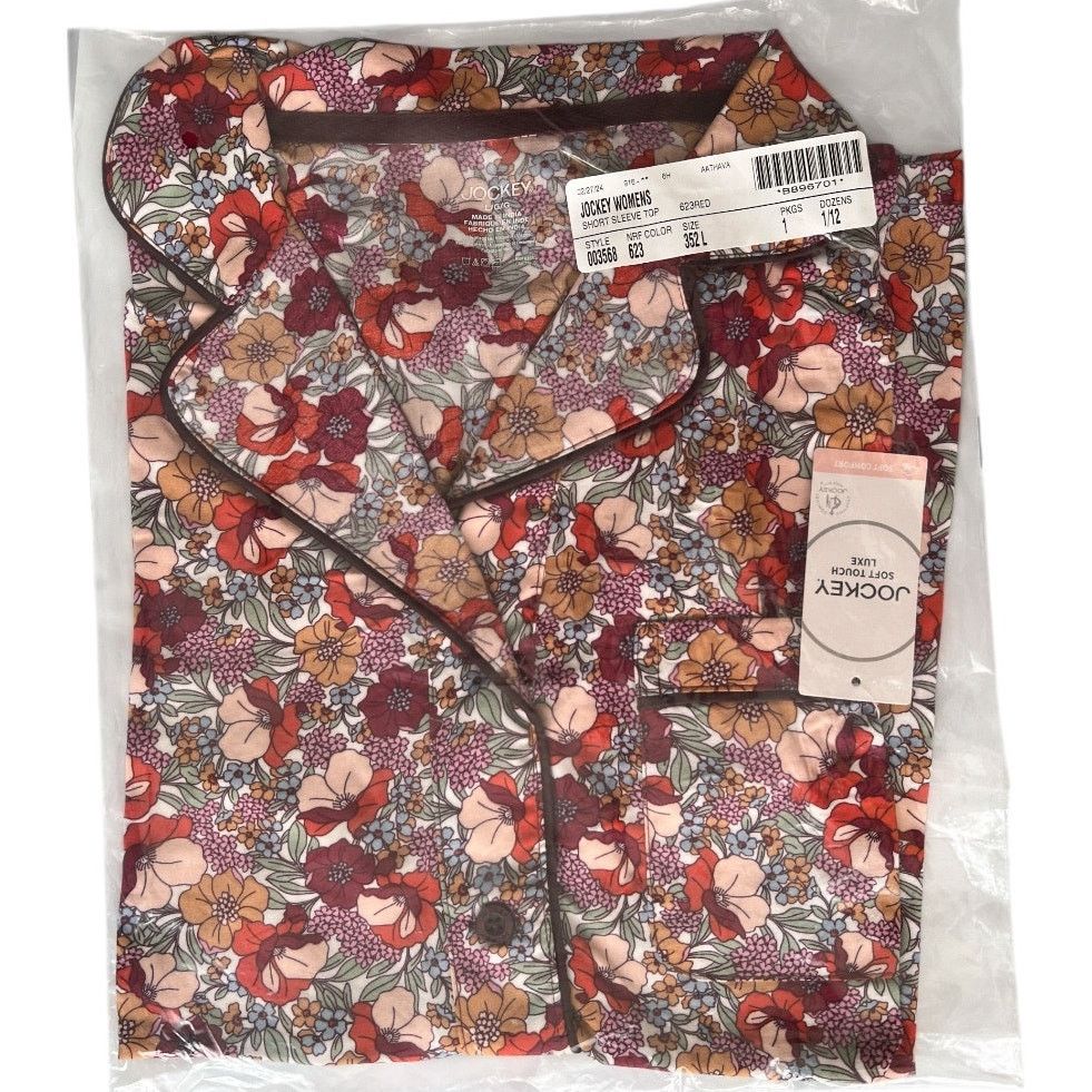 Jockey Jockey Floral Soft Touch Luxe Pajama Top, L Size ONE SIZE - 10 Thumbnail