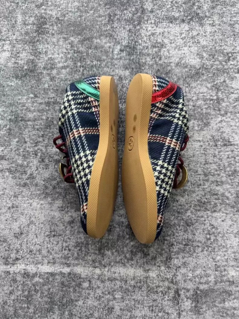 Gucci Gucci Plaid Casual Shoes with Gold Buckles-2505 Size US 8.5 / EU 41-42 - 4 Thumbnail