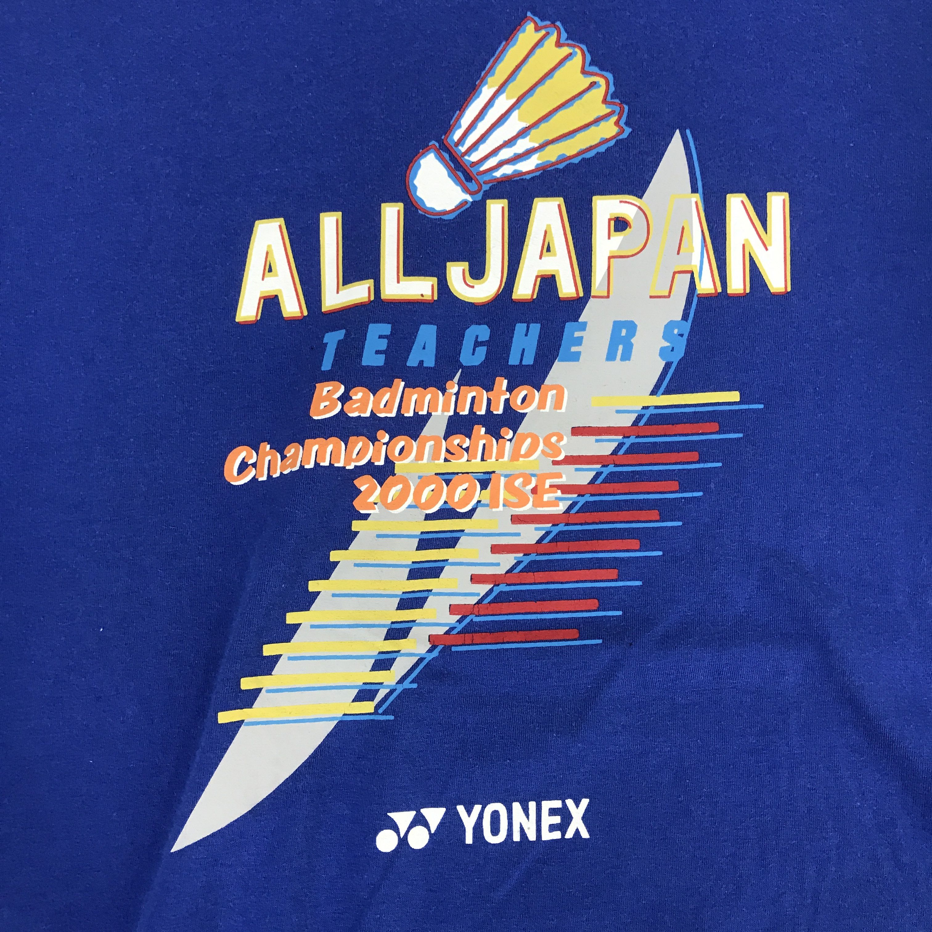Japanese Brand Vtg Yonex all japan teachers badminton t-shirt Size US L / EU 52-54 / 3 - 9 Thumbnail