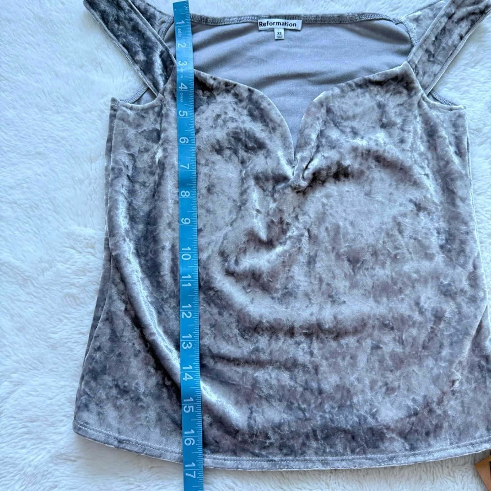 Reformation NWT!!! Reformation women velvet top size XS Size XS / US 0-2 / IT 36-38 - 5 Thumbnail