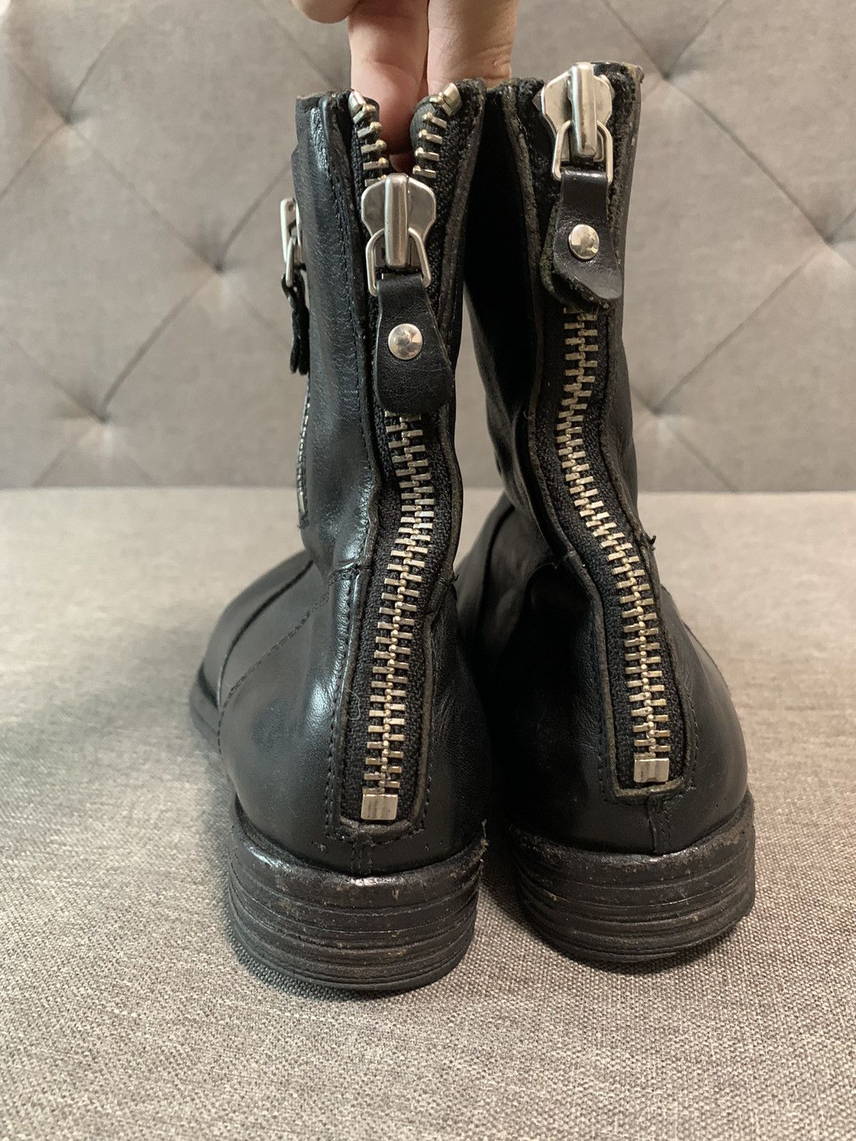 MoMA Moma Black Leather Avantgarde Boots Size US 8.5 / IT 38.5 - 9 Thumbnail