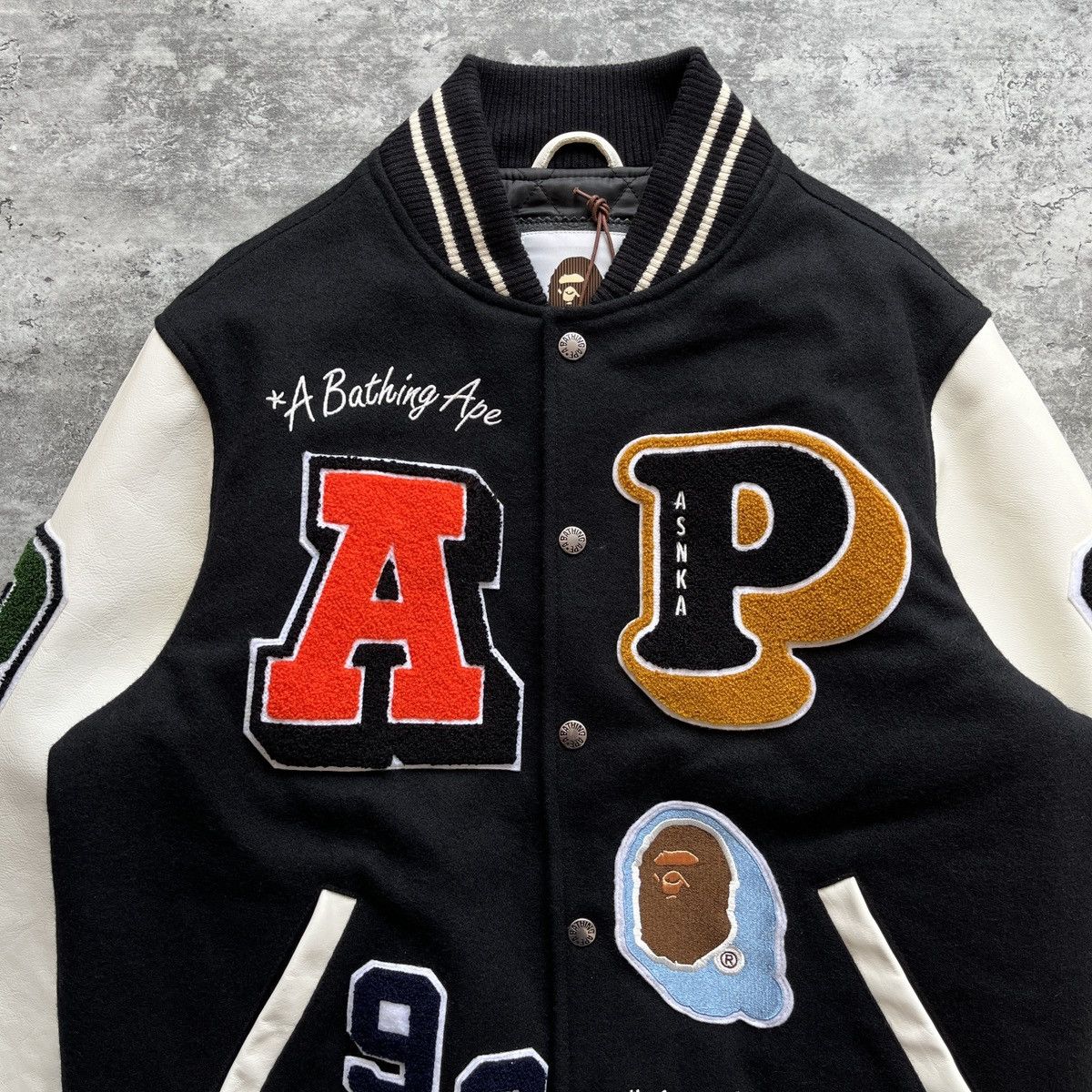 Bape Bape Crazy Patch Varsity Jacket F/W 2021 Size US M / EU 48-50 / 2 - 16 Thumbnail