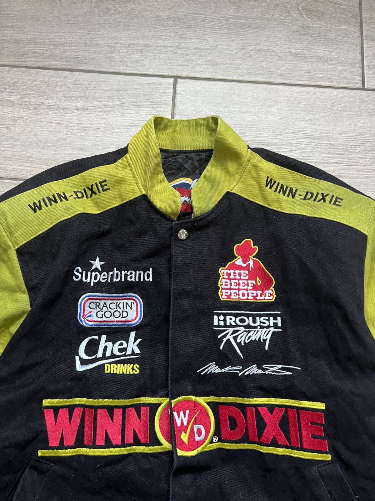NASCAR Vintage 1990's Pfizer Racing Mark Martin Nascar Jacket Size US M / EU 48-50 / 2 - 5 Thumbnail