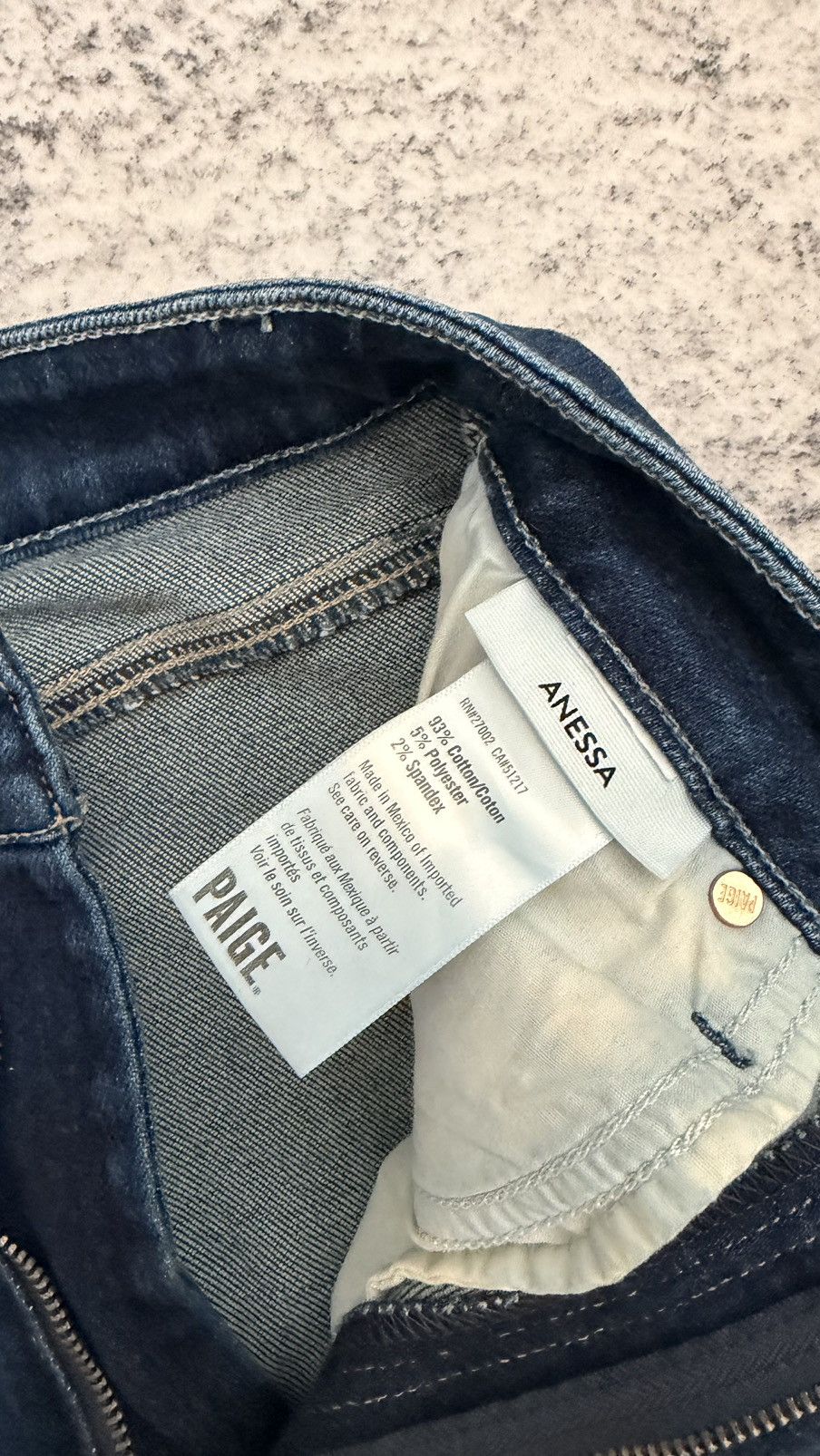 Paige PAIGE Anessa High-Rise Wide Leg Crop Jeans in Dark Indigo Size 28" / US 6 / IT 42 - 4 Thumbnail
