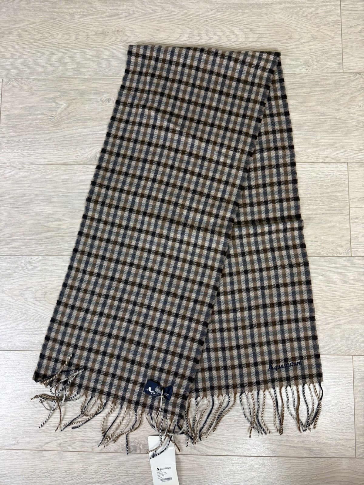 Aquascutum Aquascutum Club Check Scarf Size ONE SIZE - 4 Thumbnail