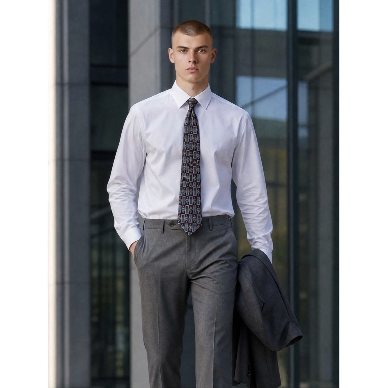 Other Cocktail Colors Abstract Print Silk Tie Size ONE SIZE - 1 Thumbnail