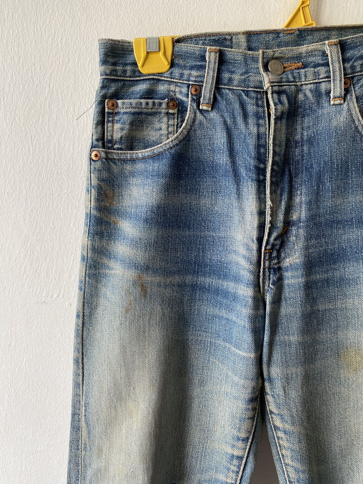Levi's × Levi's Vintage Clothing × Vintage Vintage Levi’s 502 XX Distressed Selvedge Denim Size US 27 - 7 Thumbnail