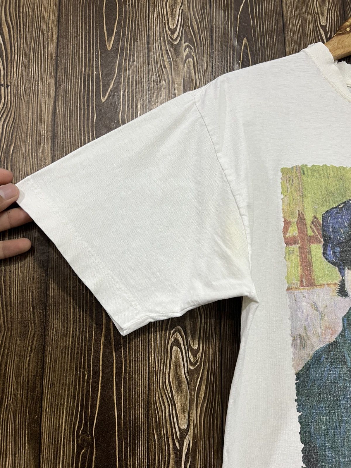 Arts & Science Vintage 90s Van Gogh Potrait Art Boxy Tshirt Size US M / EU 48-50 / 2 - 4 Thumbnail